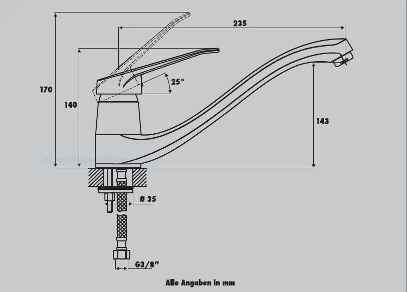 Primaster Küchenarmatur Mannheim verchromt Primaster Küchenarmatur Mannheim verchromt