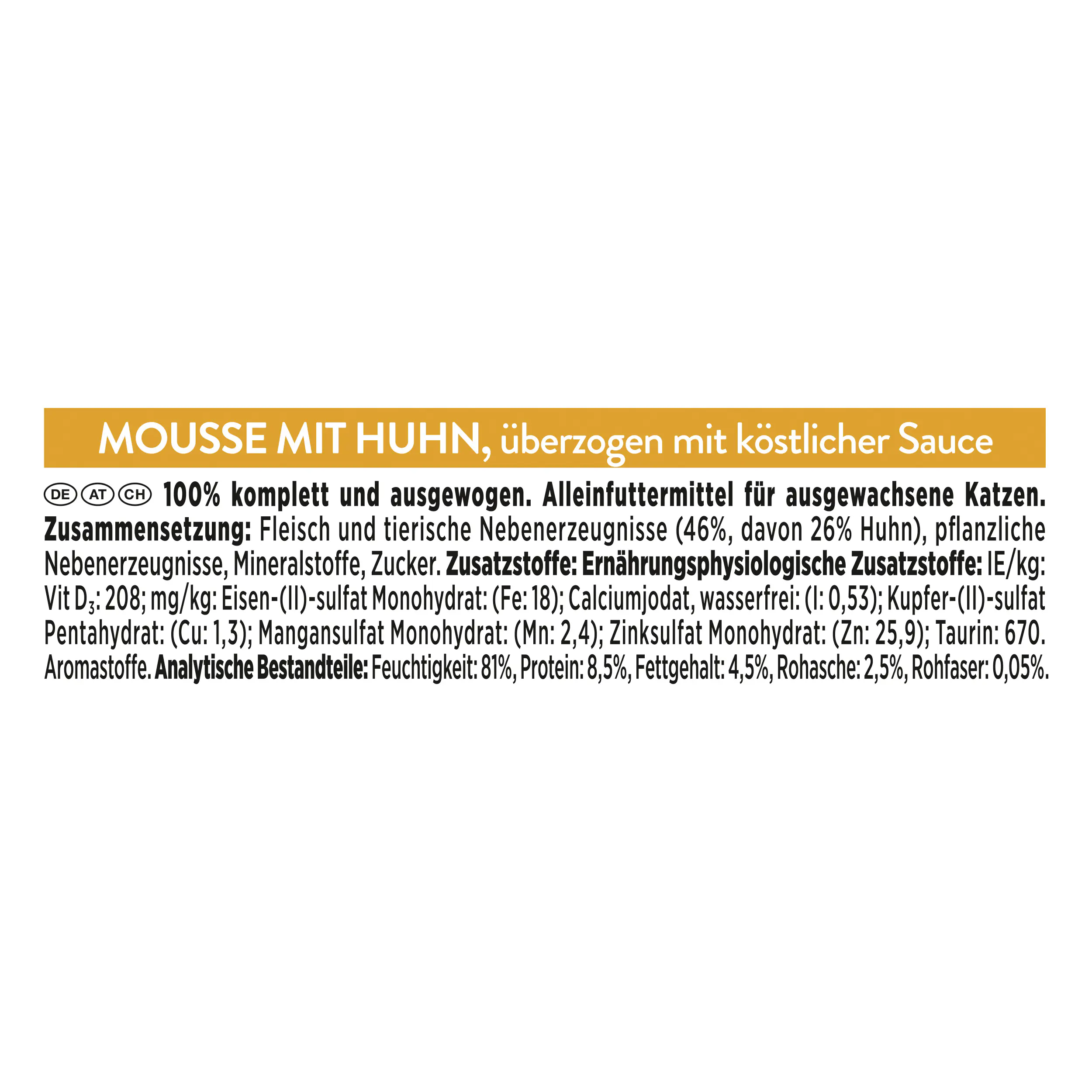 Gourmet Revelations Katzenfutter Mousse mit Huhn 2 x 57 g