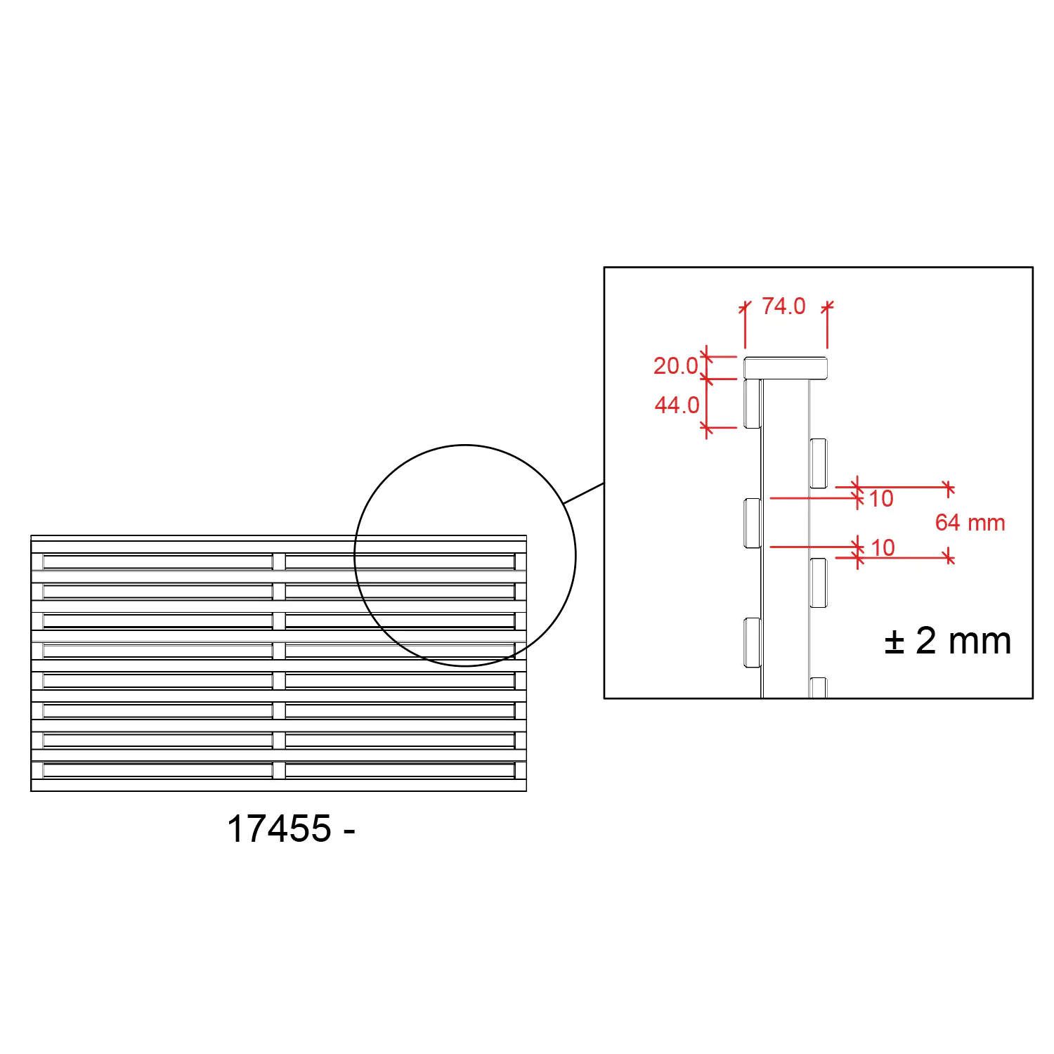 Plus Zaun Osaka 180 x 93 cm RAL 9010 Weiß
