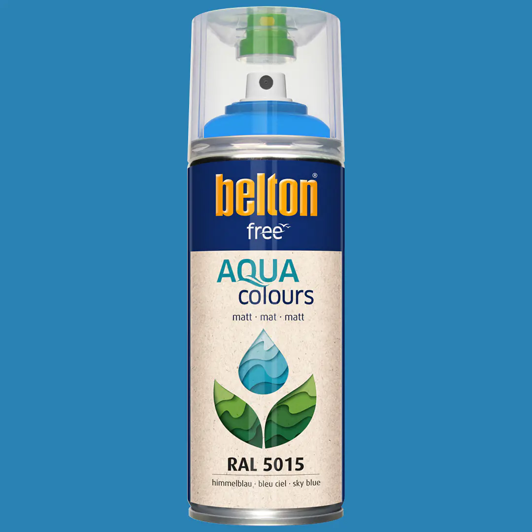 belton free Lackspray AQUAcolours 400 ml himmelblau matt