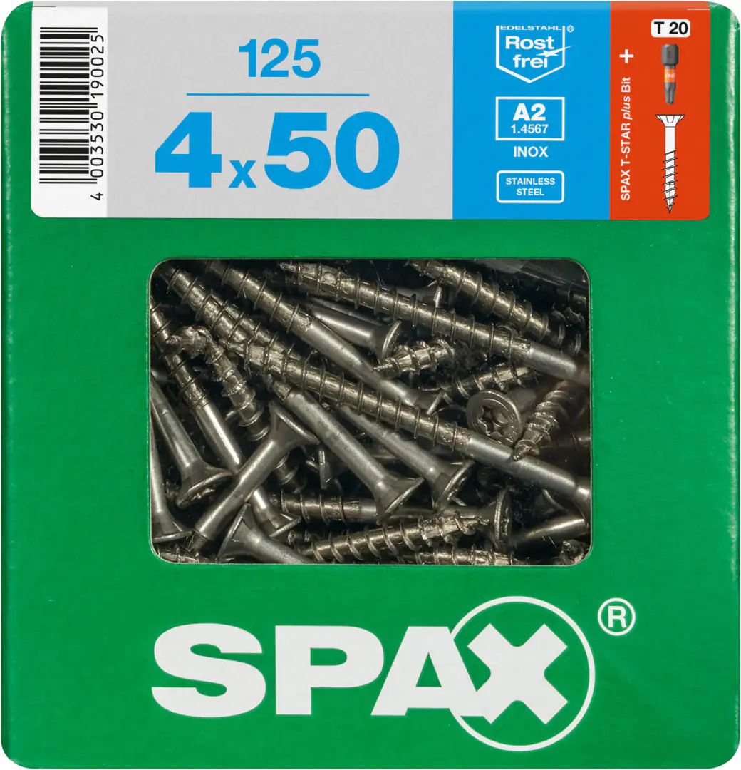 Spax Universalschrauben 4.0 x 50 mm TX 20 - 125 Stk.