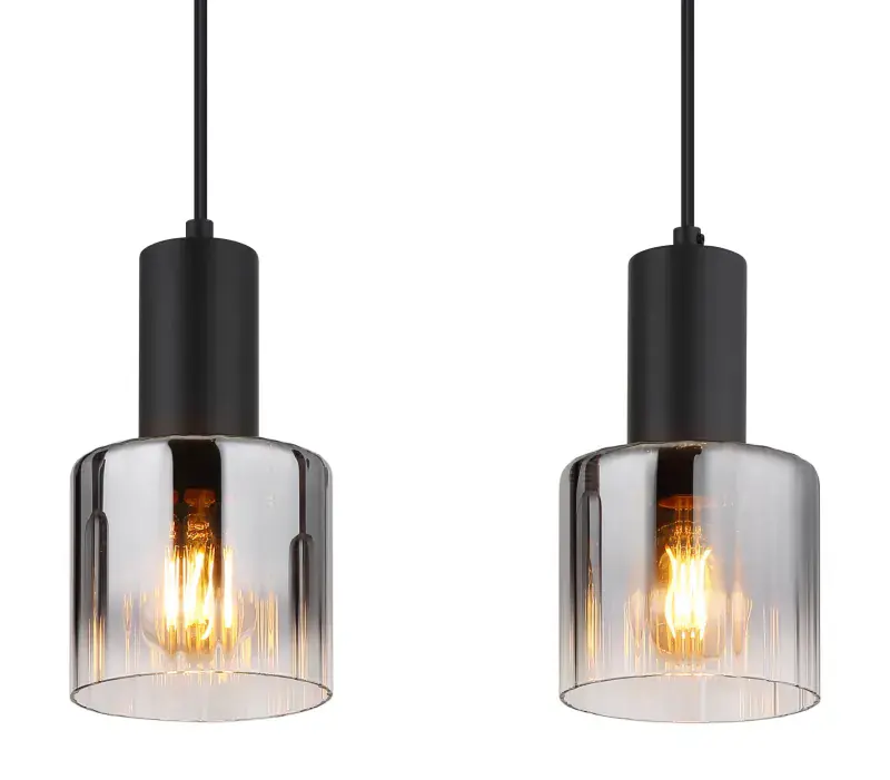 Globo Hängeleuchte Jack 74 x 150 cm(L x H) schwarz matt