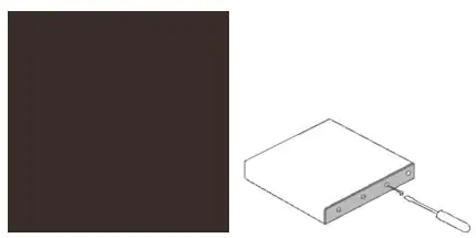 Getalit Endschutzleiste 60 cm, 4 x 15 mm, brüniert