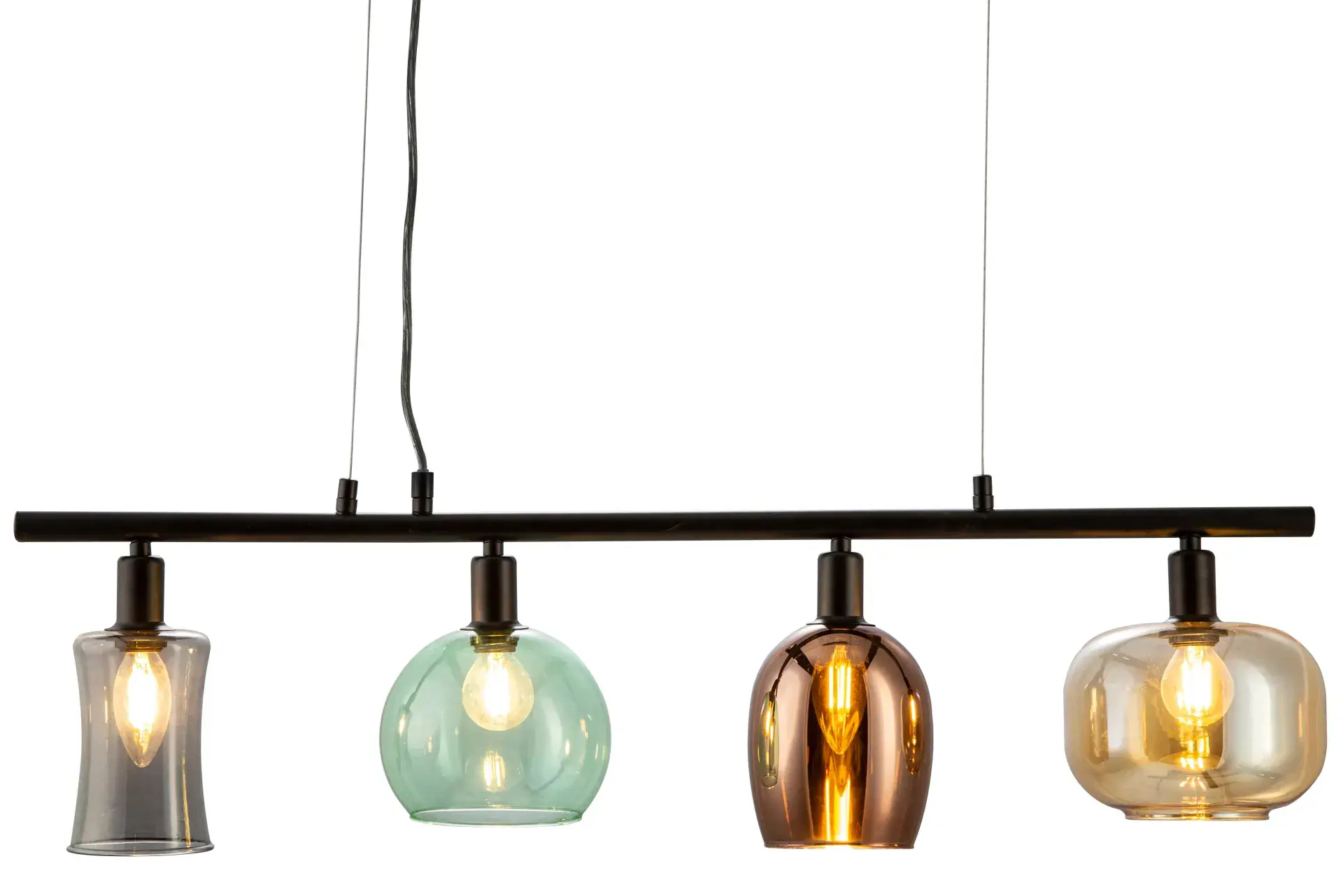 Globo Hängeleuchte Telesto 80 x 15 cm schwarz matt