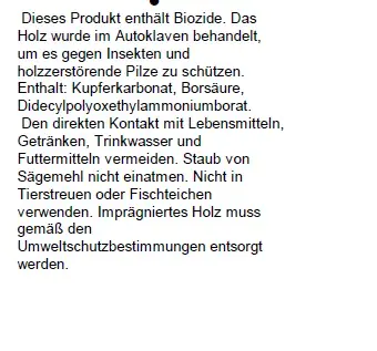 Rundkopfpfosten 190 cm, 90 x 90 mm, kesseldruckimprägniert, braun