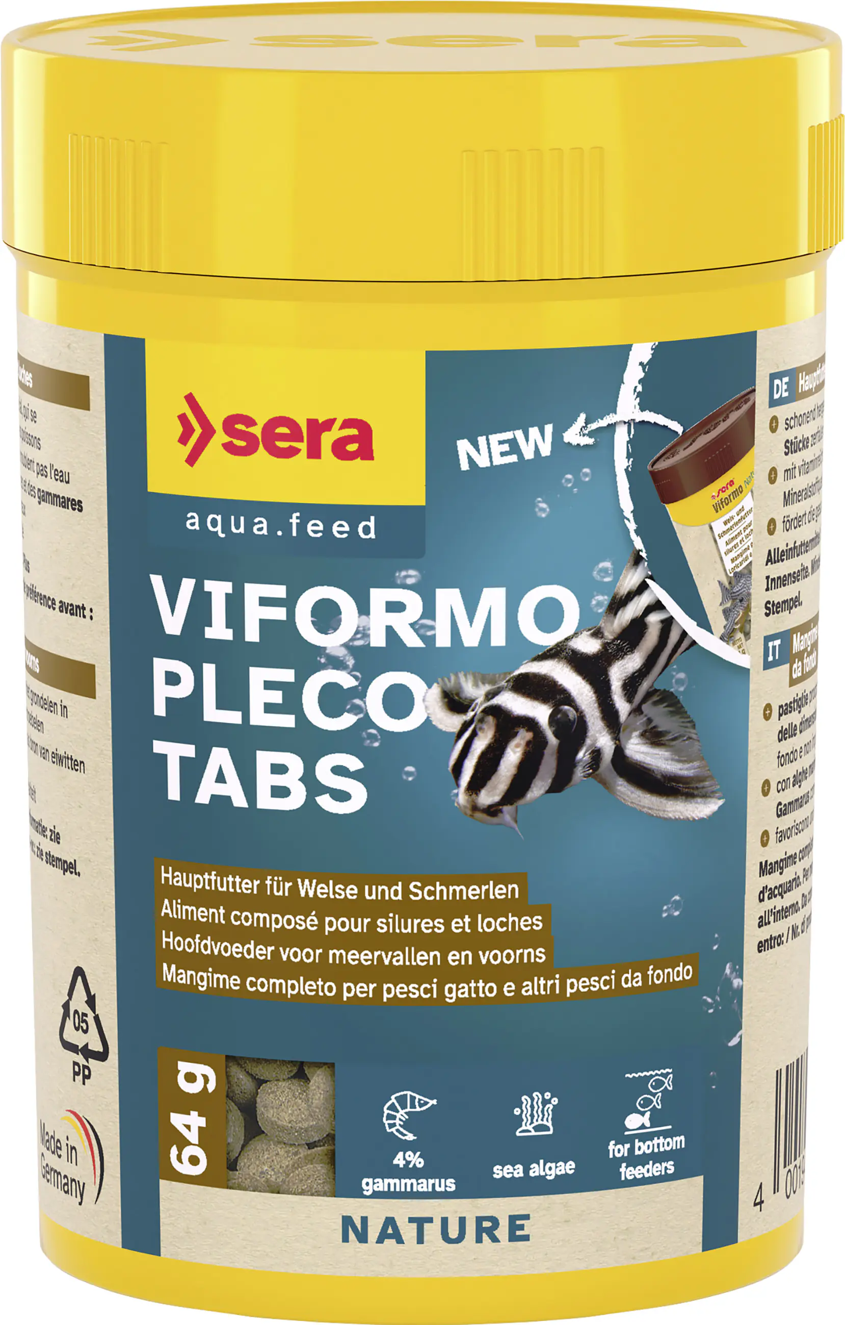 Sera Fischfutter für Welse und Schmerlen Viformo Pleco Tabs 100 ml Sera Fischfutter für Welse und Schmerlen Viformo Pleco Tabs 100 ml