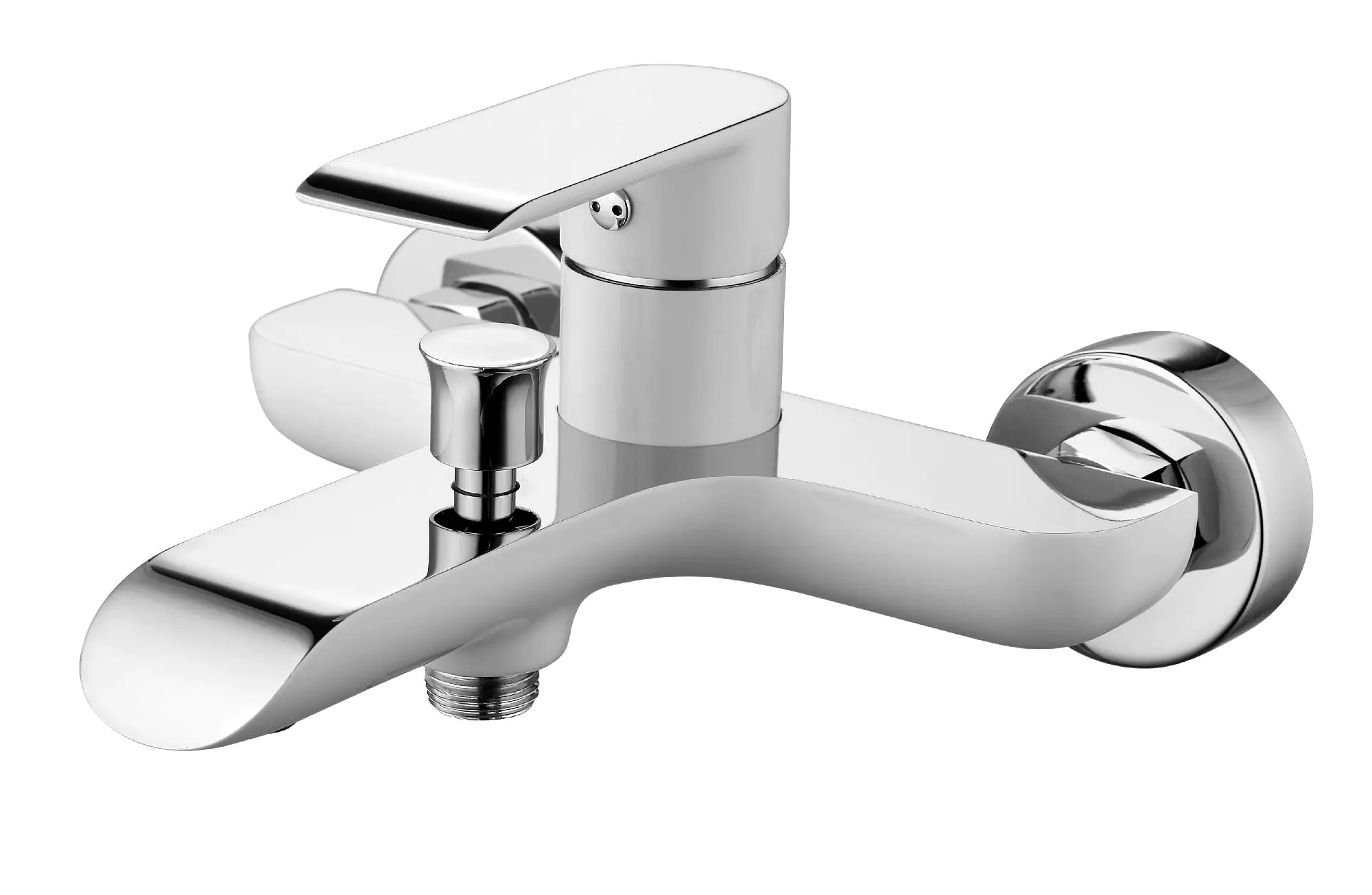 Primaster Badewannenarmatur Alaska weiß-verchromt Primaster Badewannenarmatur Alaska weiß-verchromt