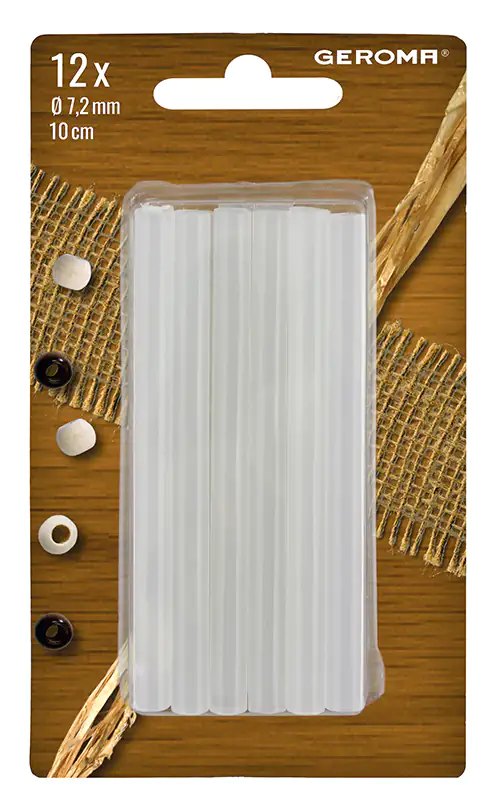 Heißklebesticks 7,2 x 100 mm, 12 Stück