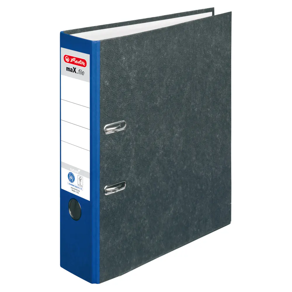 herlitz Ordner max.file nature A4, blau