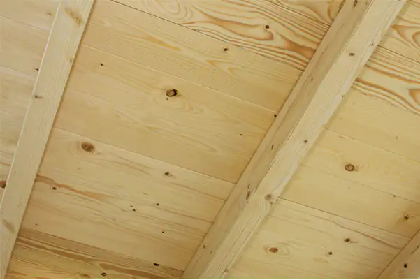 SKAN HOLZ Carport Wendland 409 x 628 cm mit EPDM-Dach, rote Blende