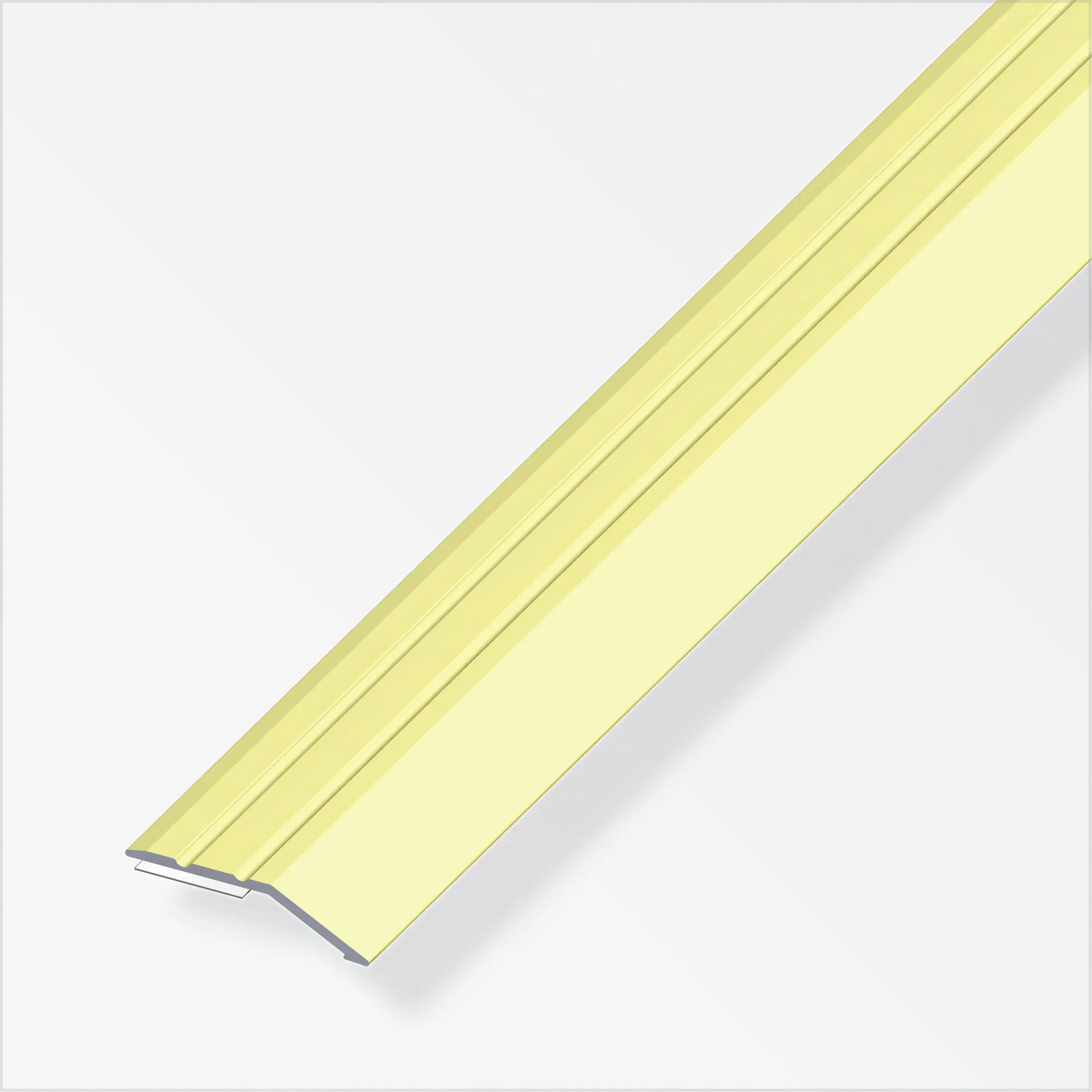 alfer Flachabschlussprofil 1 m, 30 x 5 mm Aluminium eloxiert messing