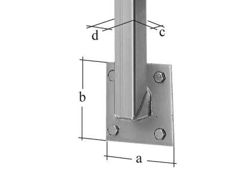 Alberts Geländerpfosten universal 115 cm, 30 x 30 mm, feuerverzinkt