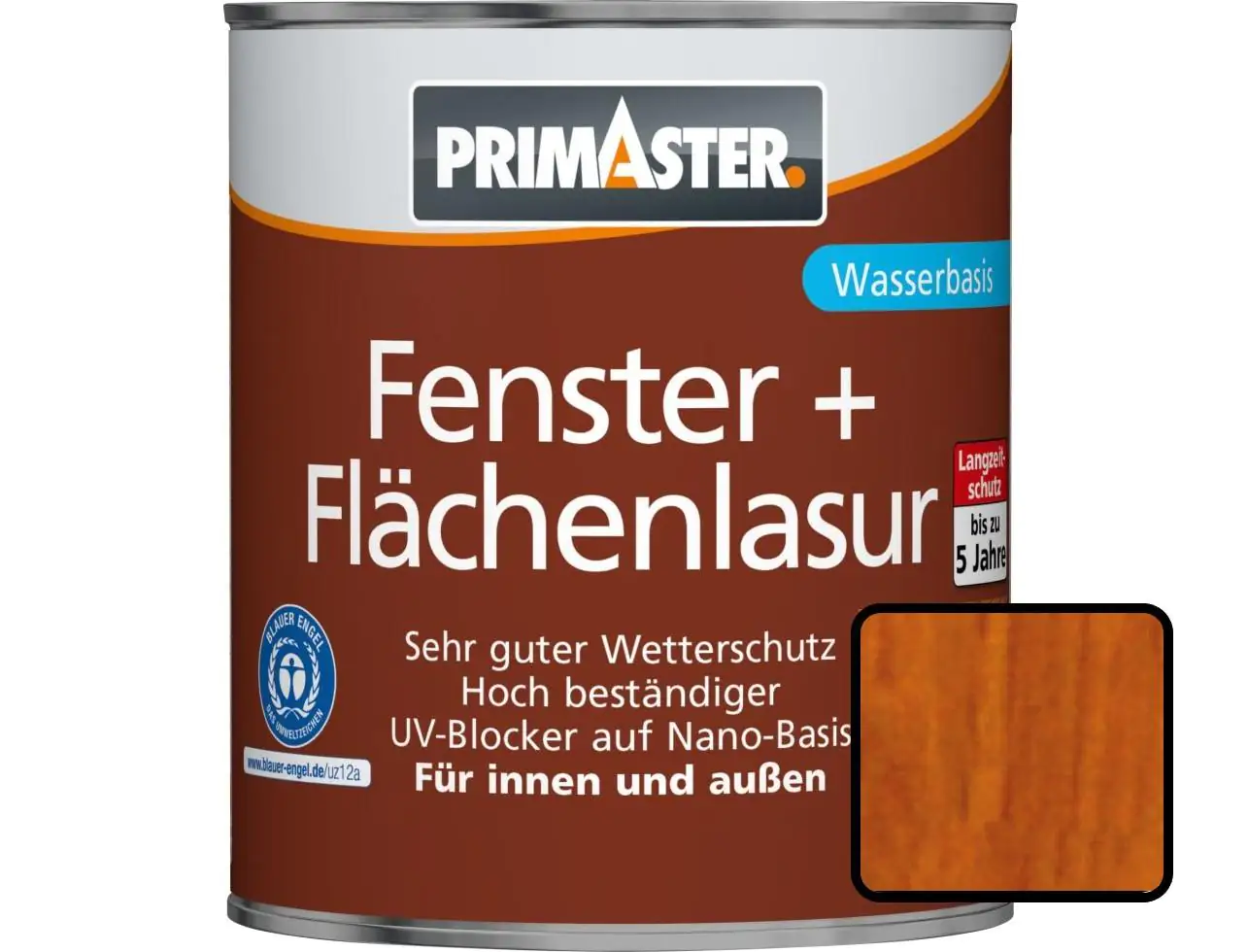 Primaster Fenster und Flächenlasur 375 ml teak Primaster Fenster und Flächenlasur 375 ml teak