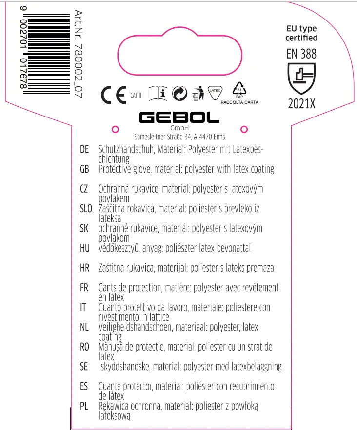 Gebol Handschuh Mentha  