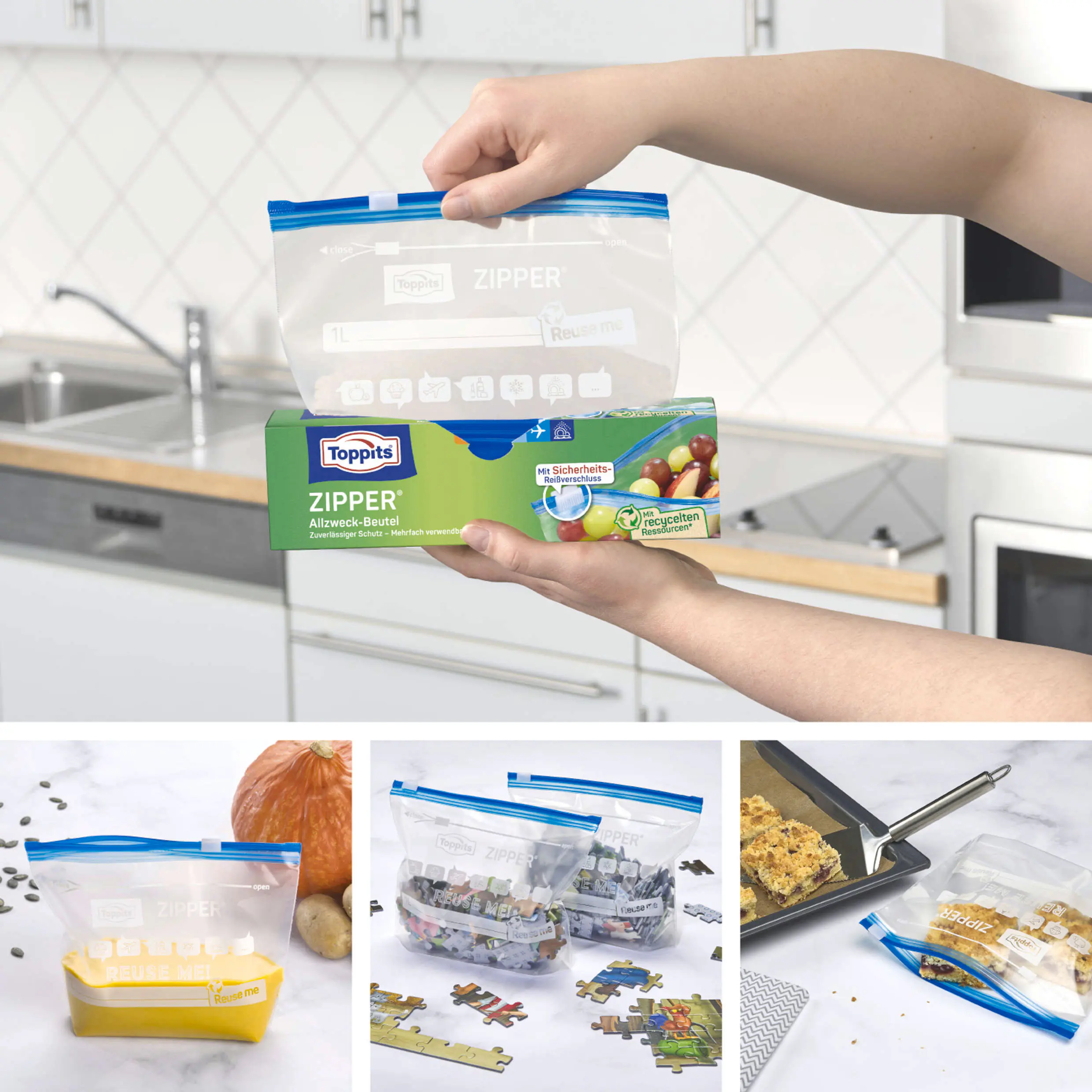 Toppits® Zipper® 1L 