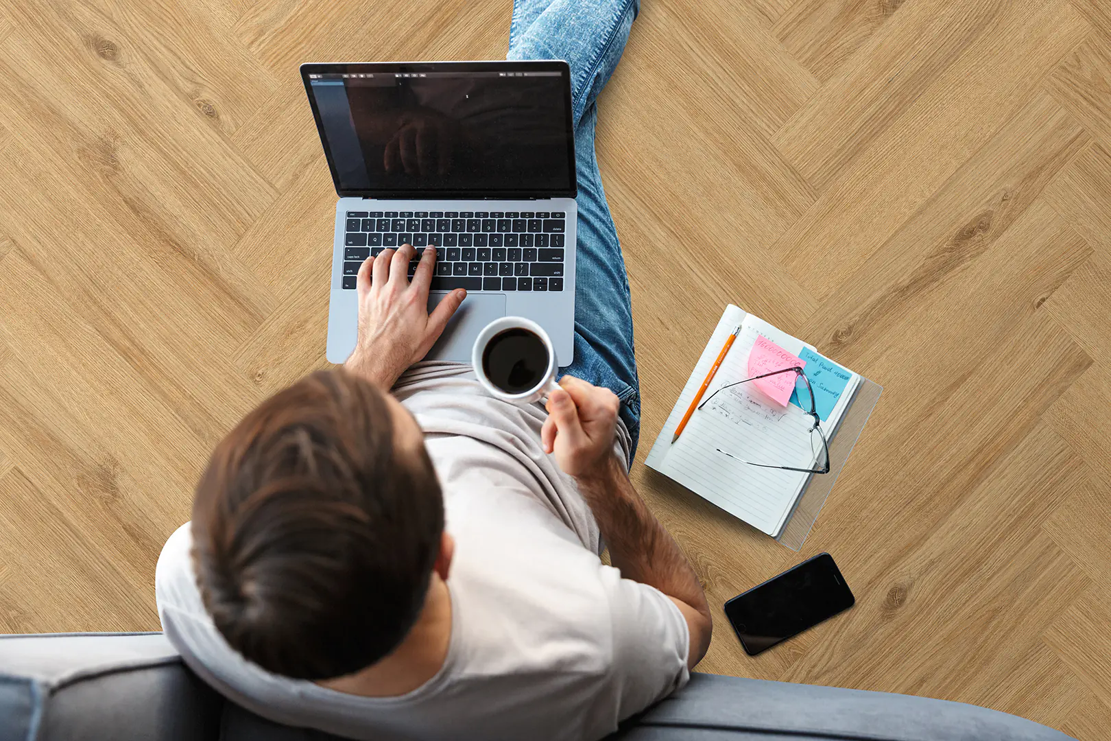 Classen Designboden HydroClick 128,5 x 19,2 cm 9 mm  Sandeiche