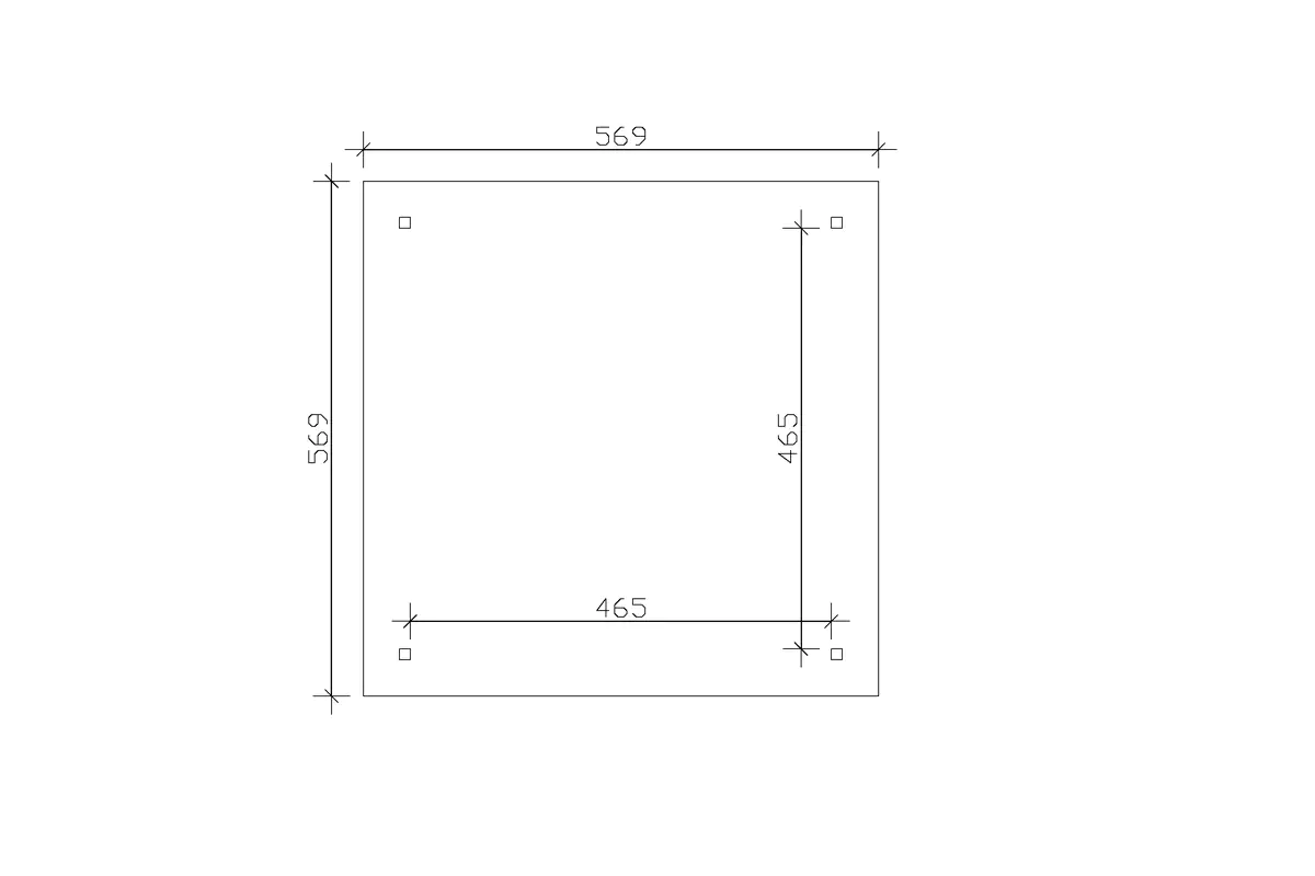 SKAN HOLZ Pavillon Cannes 4 Leimholz, lasiert in Eiche hell