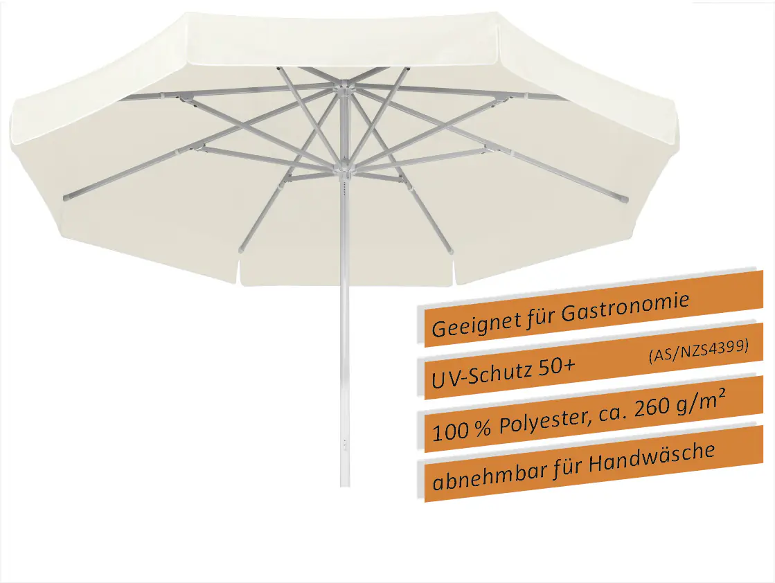 Schneider Sonnenschirm Jumbo weiß, Ø 300 cm