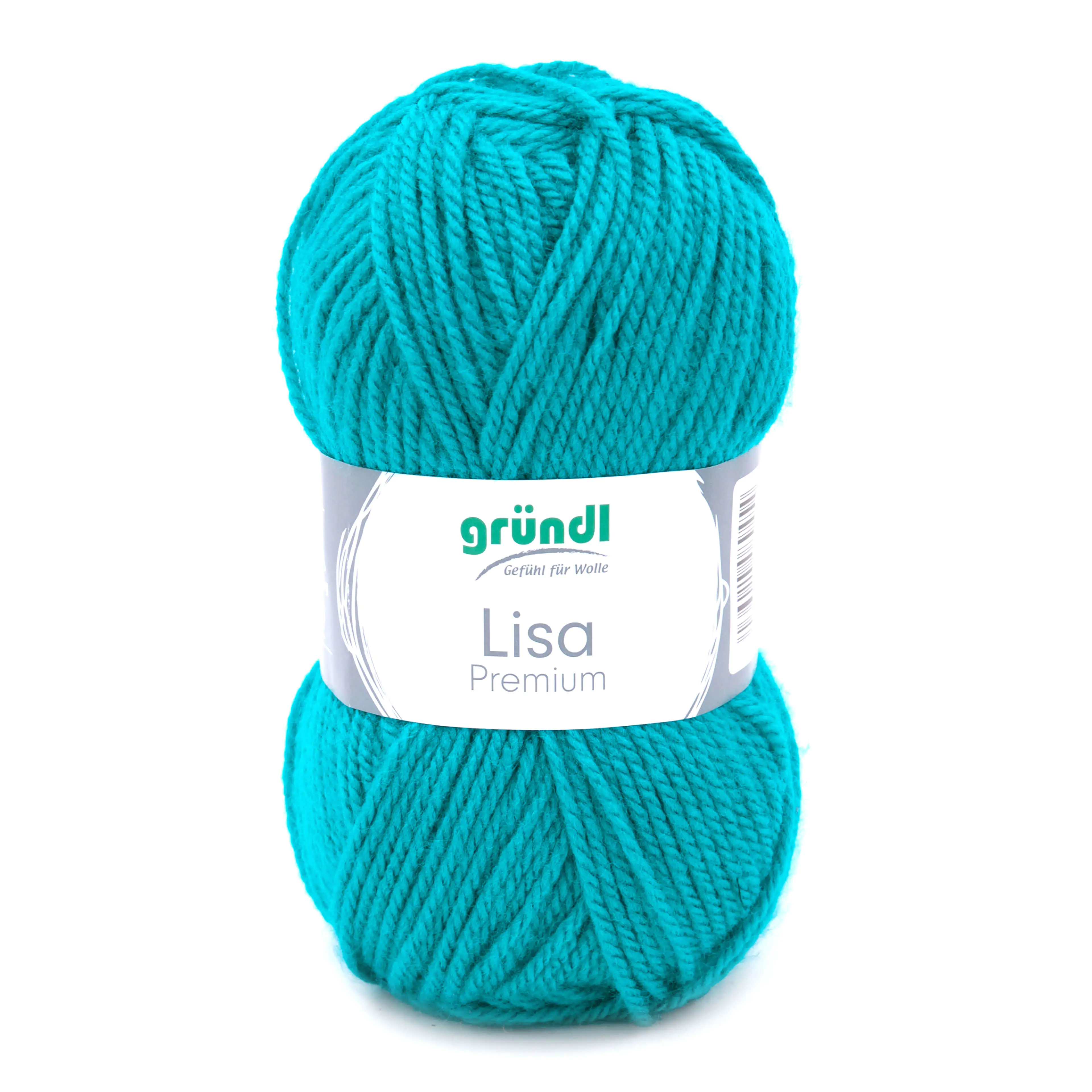 Gründl Wolle Lisa Premium uni 50 g petrol