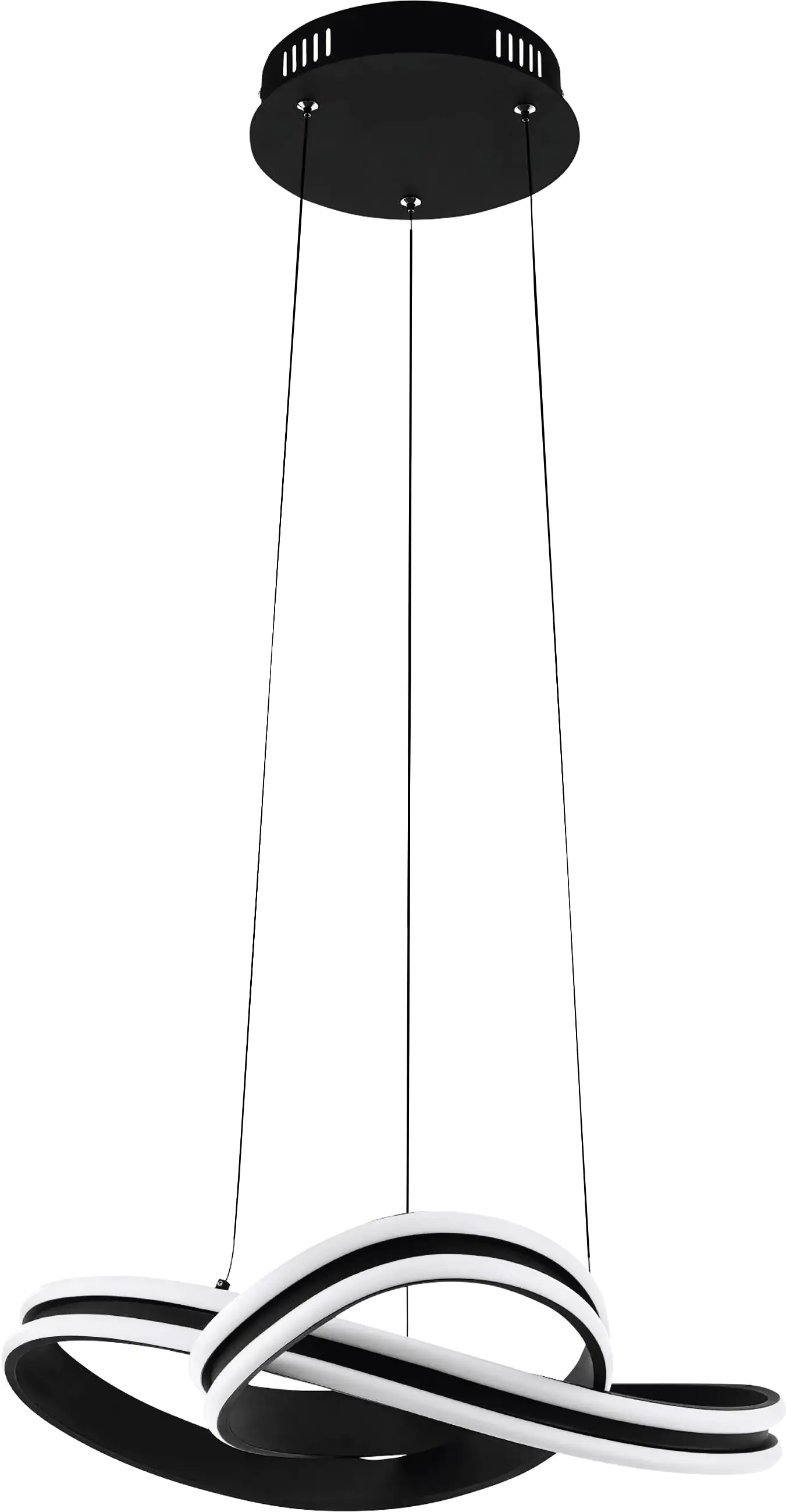 Eglo LED Pendelleuchte Corredera schwarz 50 x 210 cm warmweiß Eglo LED Pendelleuchte Corredera schwarz 50 x 210 cm warmweiß