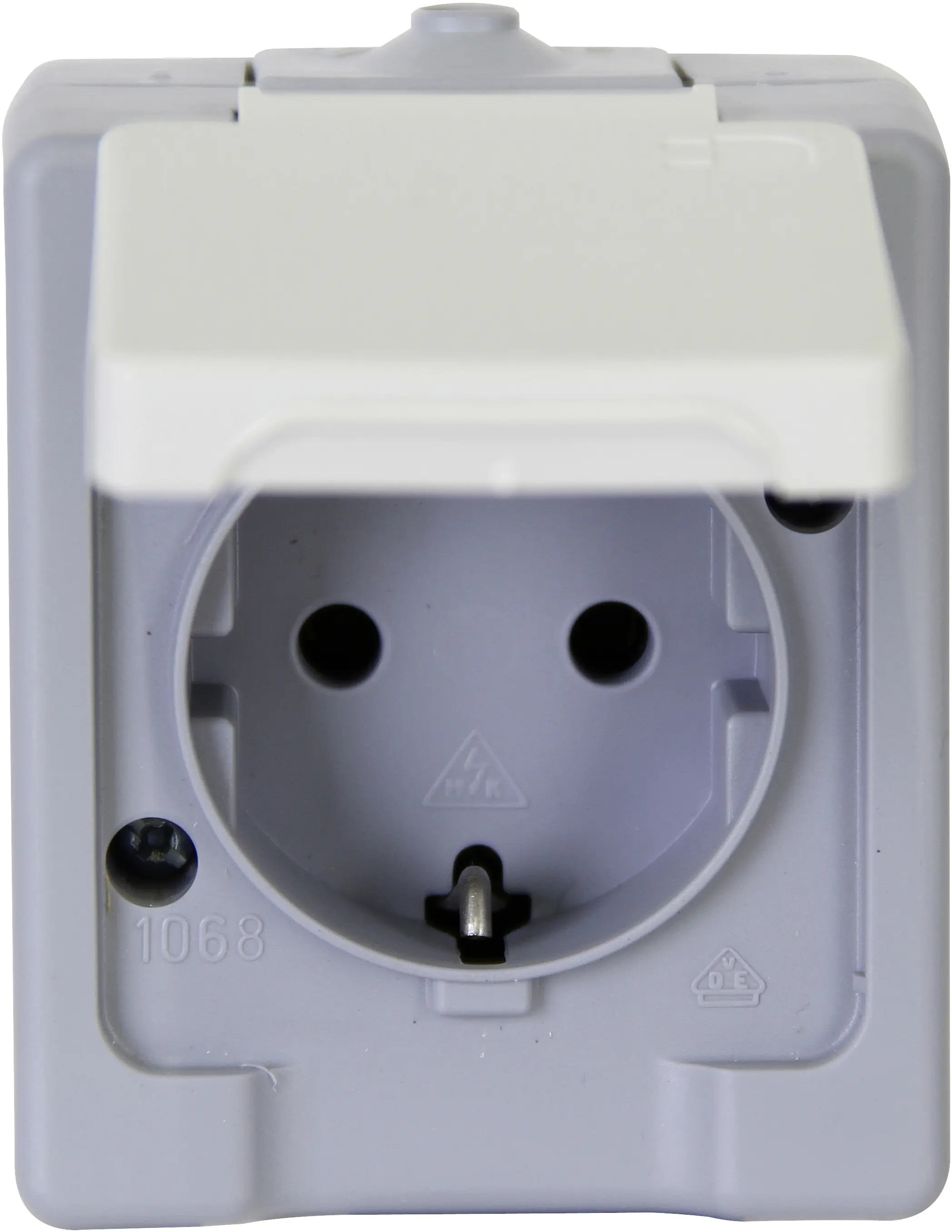 Kopp Schutzkontakt-Steckdose Standard Aufputz grau 100648007