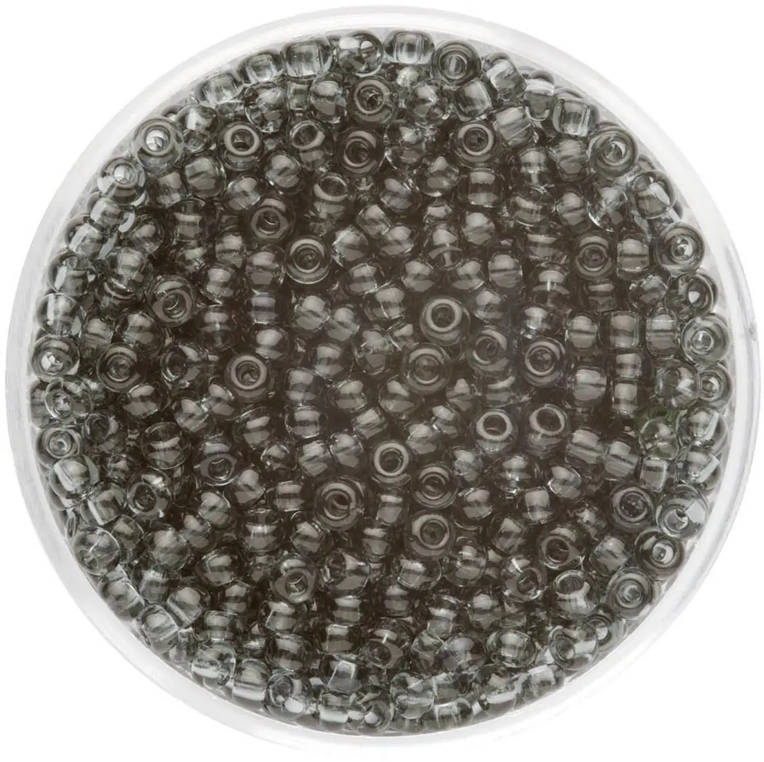 Glorex Rocailles Perlen 2,6 mm 17 g grau