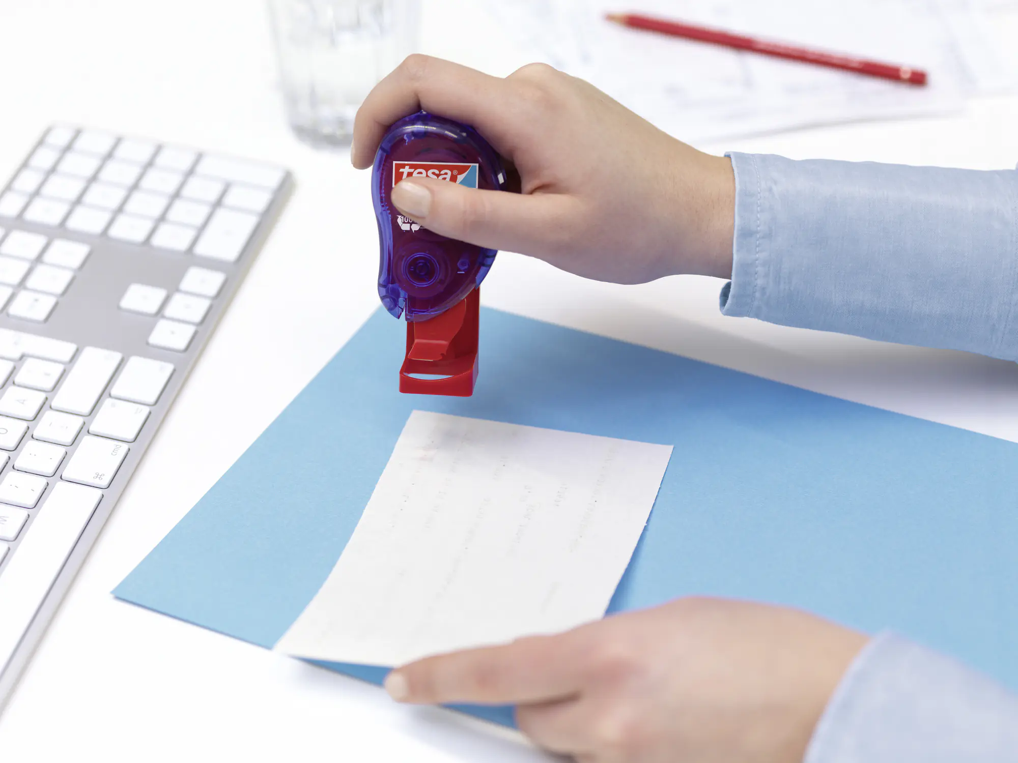 tesa Klebestempel permanent ecoLogo 1100 Klebepads