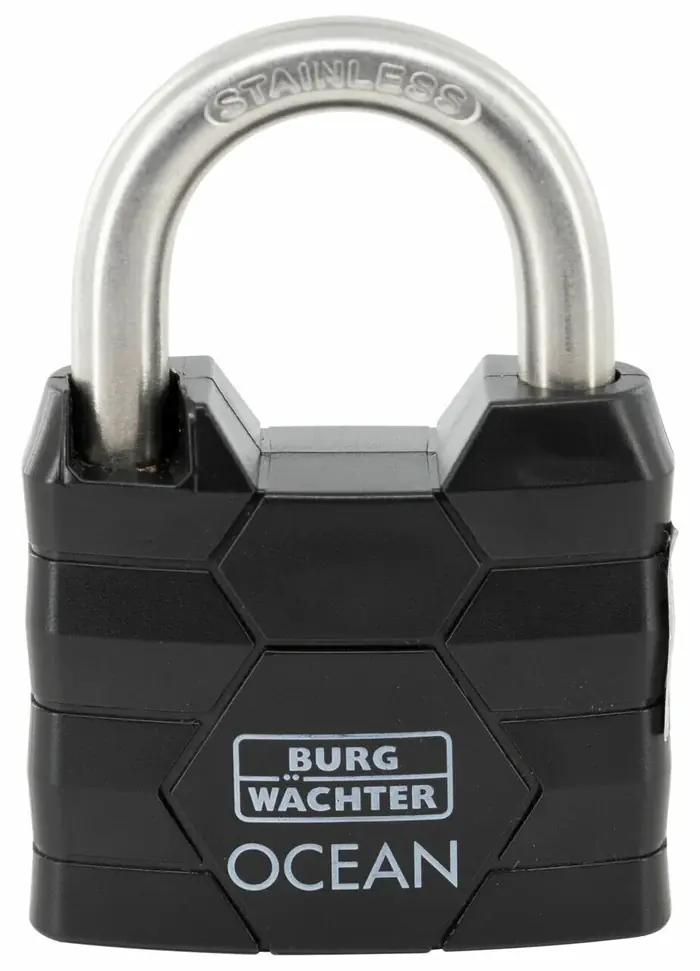 Burg Wächter Ocean Vorhängeschloss 490 Ni 60 SB Edelstahl 90 mm - 1 Stück