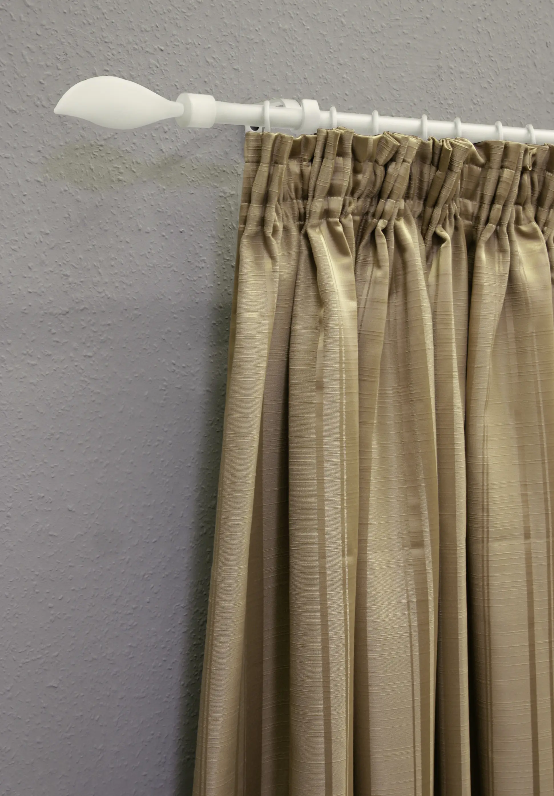 Gardinia Gardinenstangen-Set Flame 1-Lauf Ø 13-16 mm weiß 130 - 240 cm