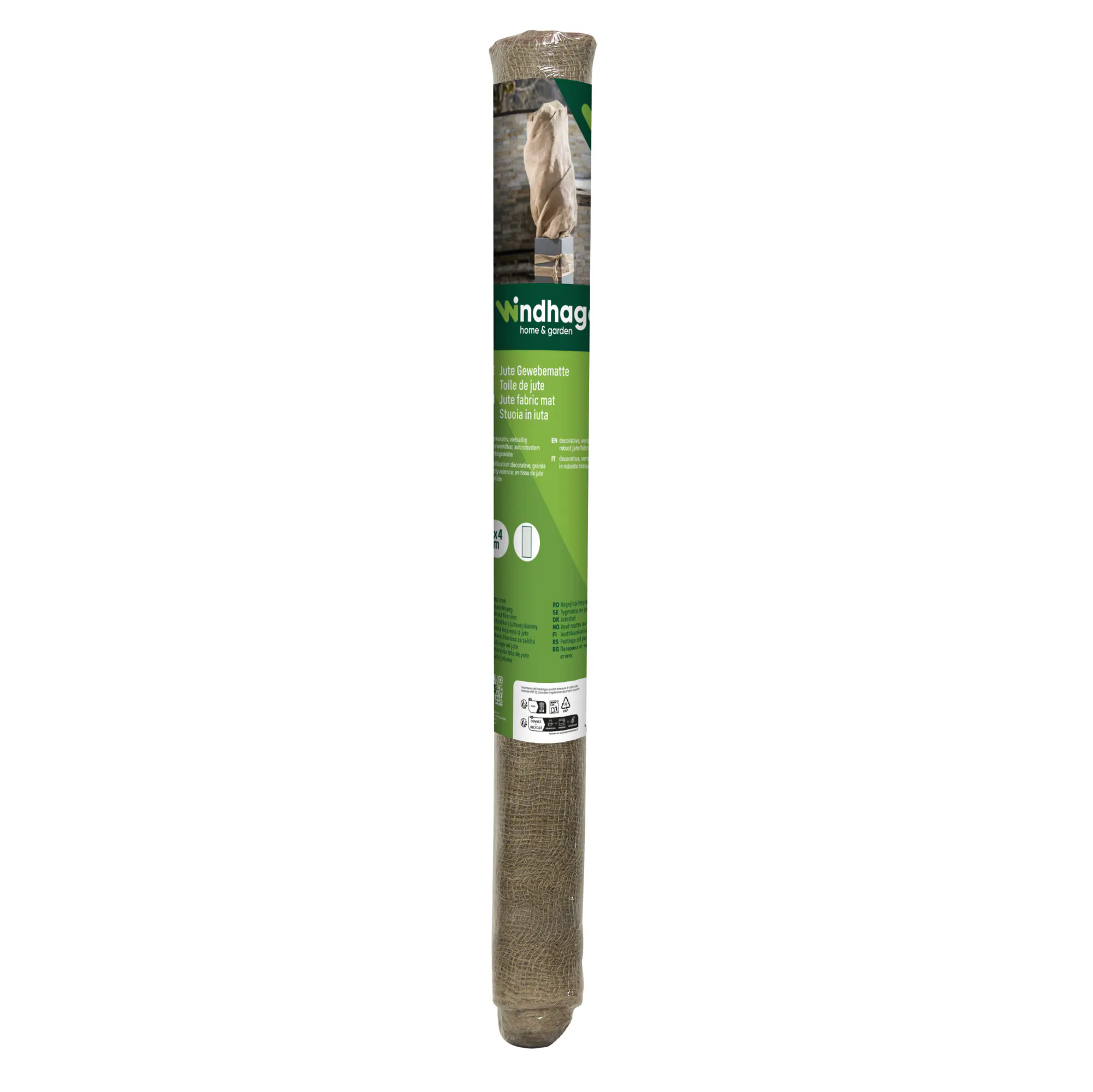 Windhager Jute-Gewebematte natur 1 x 4 m, 200g/m²