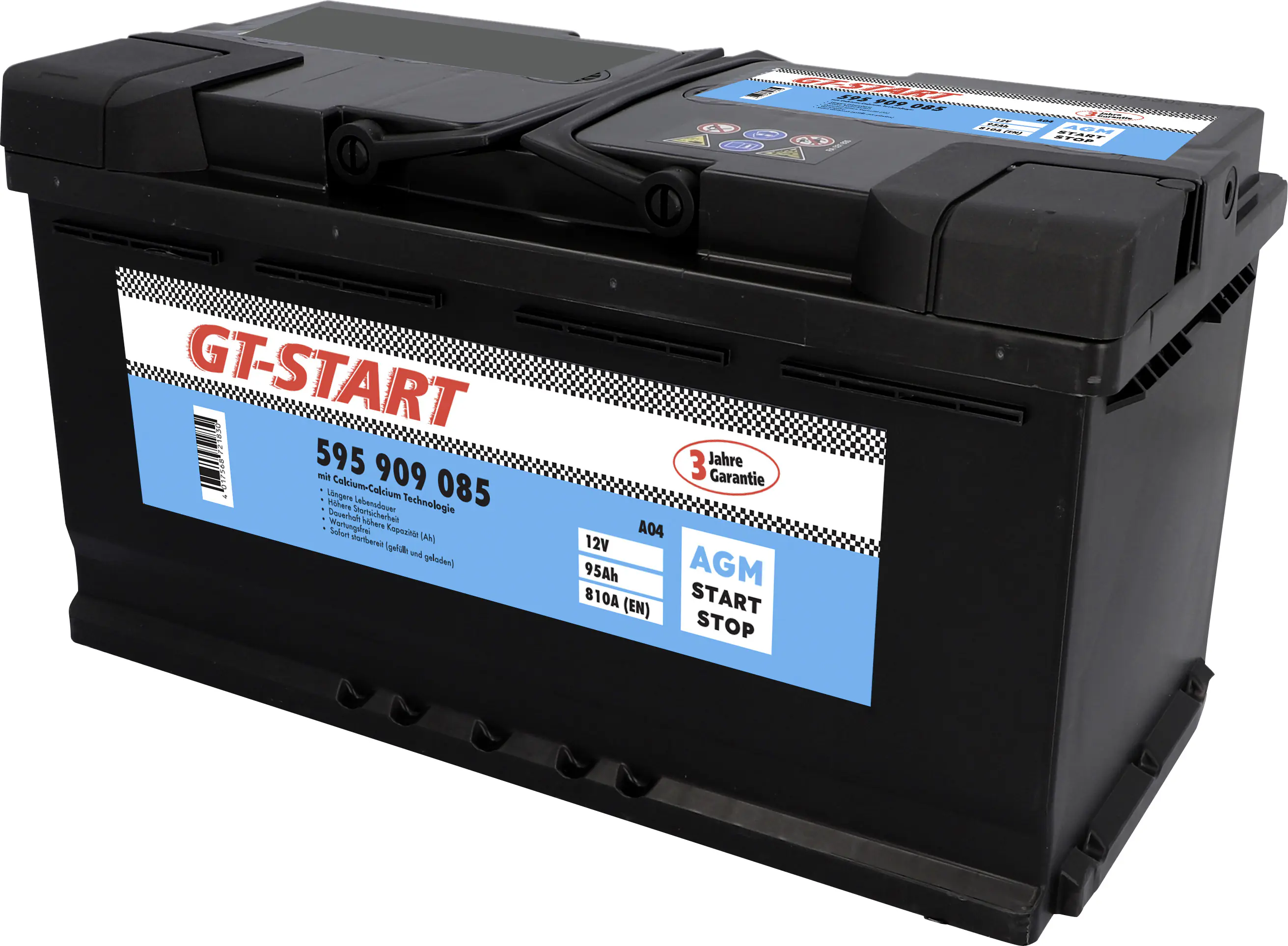 GT-Start Starterbatterie AGM 95Ah 810A  GT-Start Starterbatterie AGM 95Ah 810A