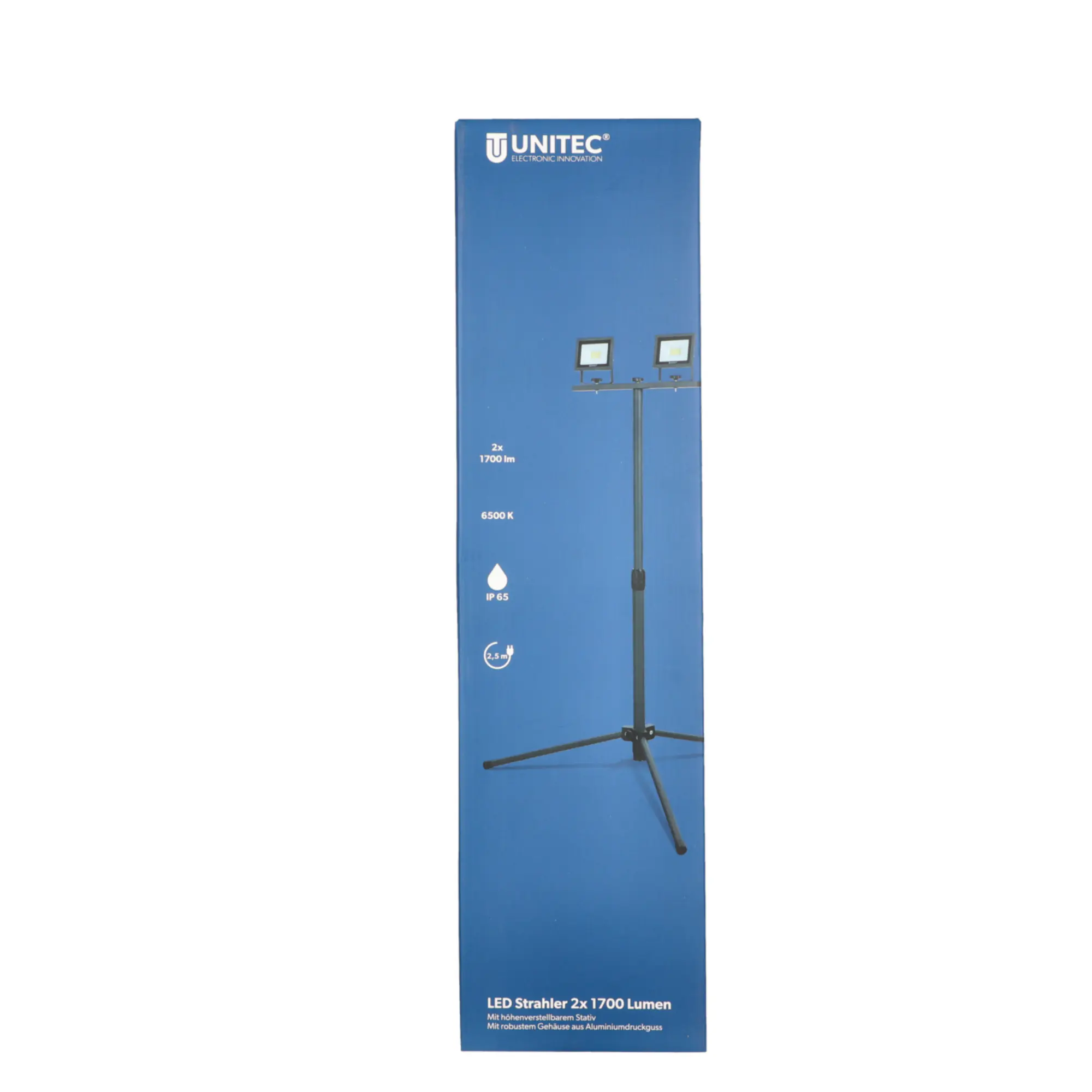 UniTec LED Strahler mit Stativ 2 x 14 W 1700 lm anthrazit