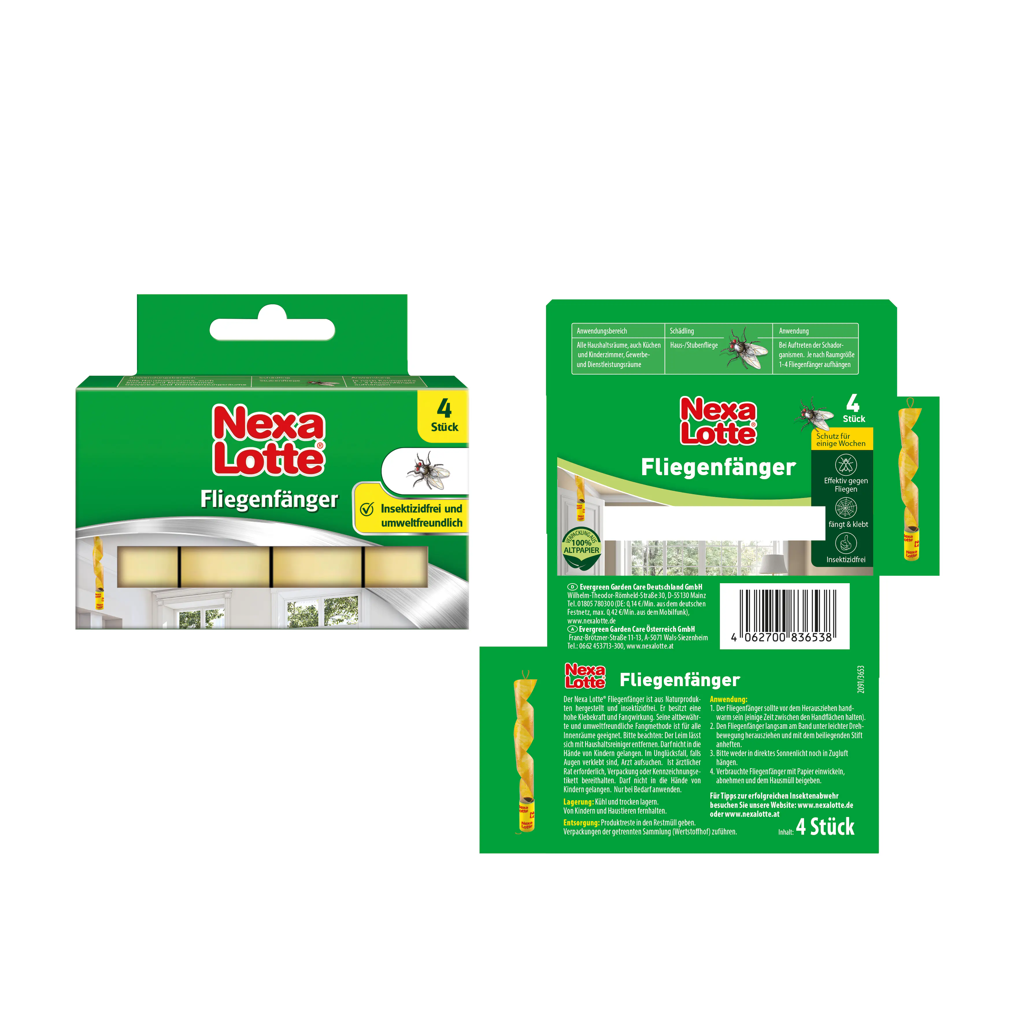 Nexa Lotte Fliegenfänger 4 Stück