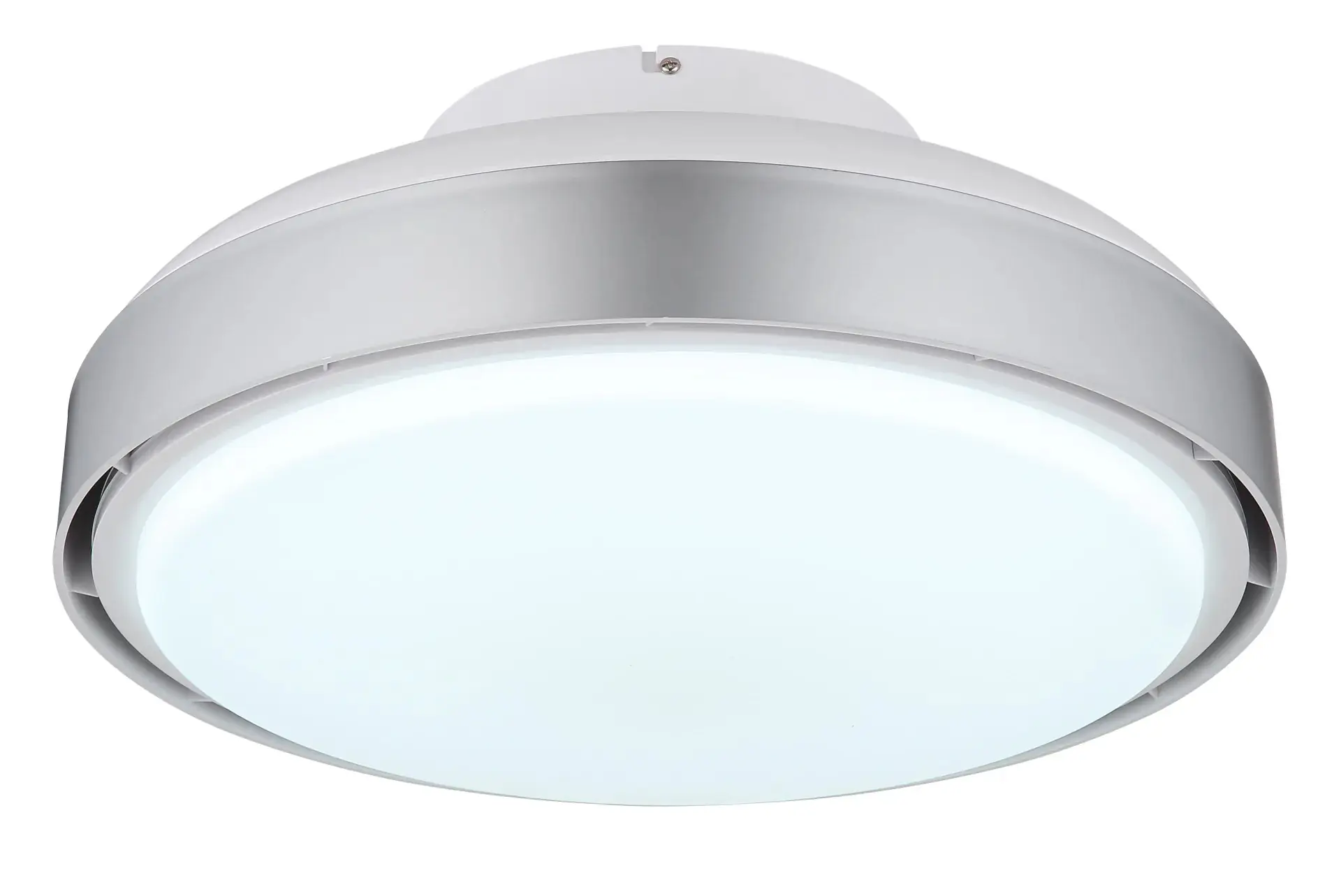 Globo Deckenventilator Carney Ø 45 cm 35 W silber CCT