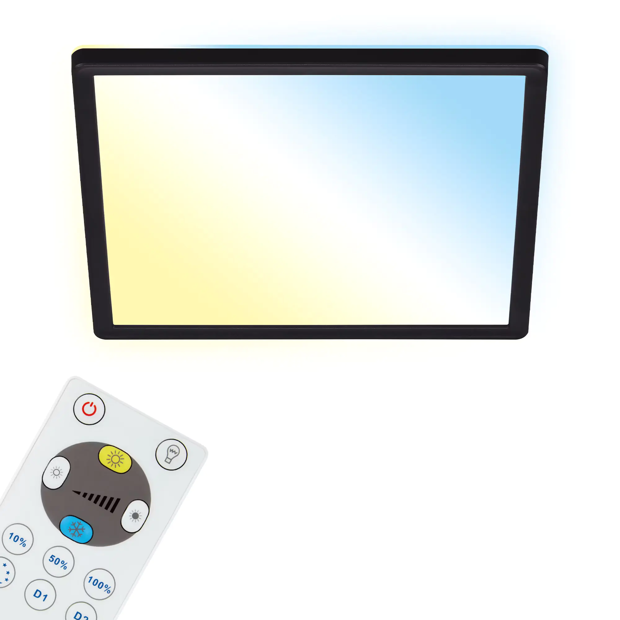 Briloner LED Panel Slim 29,3 cm, schwarz, ultraflach CCT Briloner LED Panel Slim 29,3 cm, schwarz, ultraflach CCT