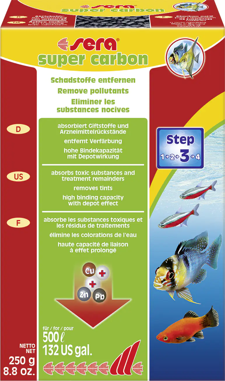 Sera Aquariumfiltermedium Super Carbon 250 g