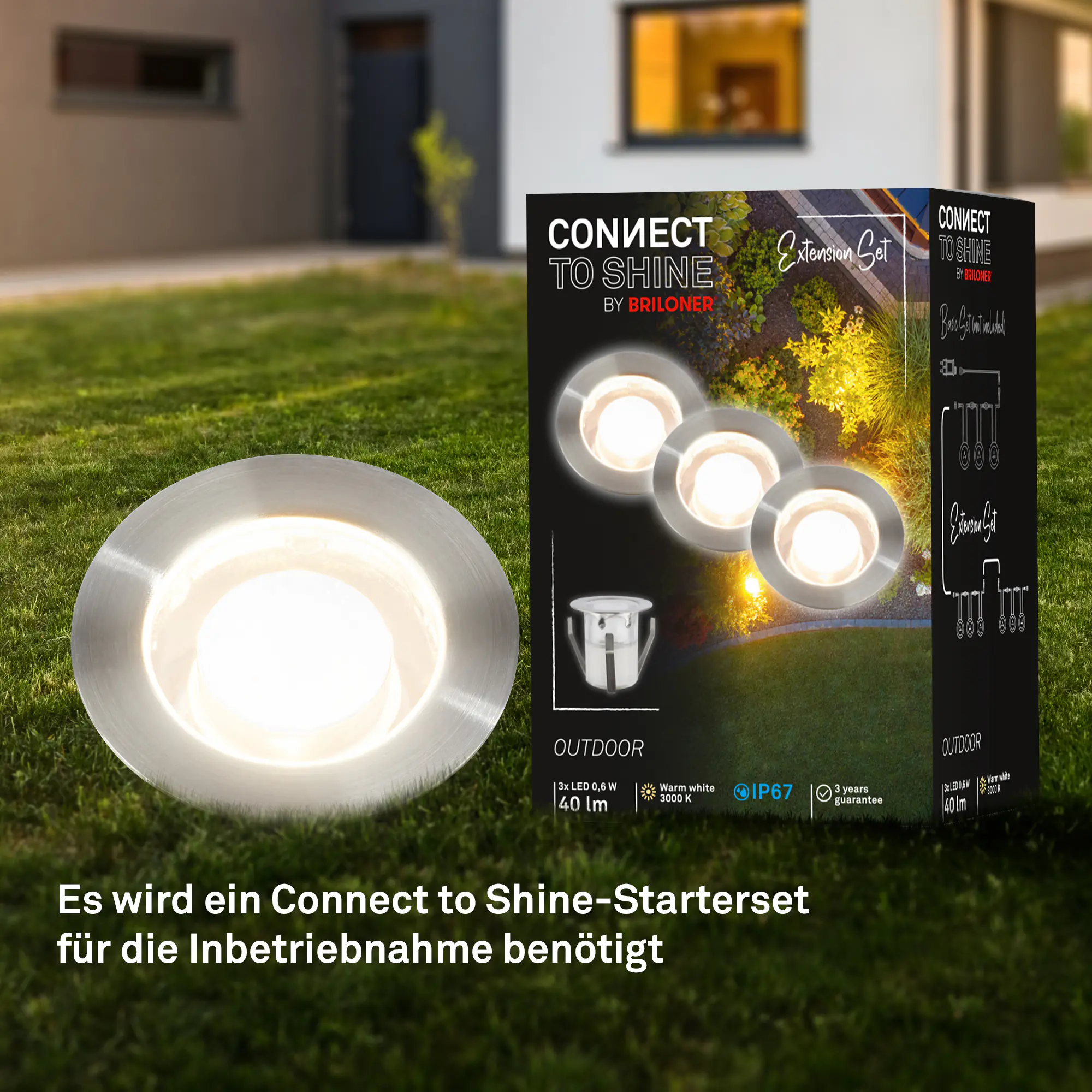 Briloner LED Außen-Bodenstrahler Kebony Connect to Shine 3er Ergänzungsset 1,8W Briloner LED Außen-Bodenstrahler Kebony Connect to Shine 3er Ergänzungsset 1,8W