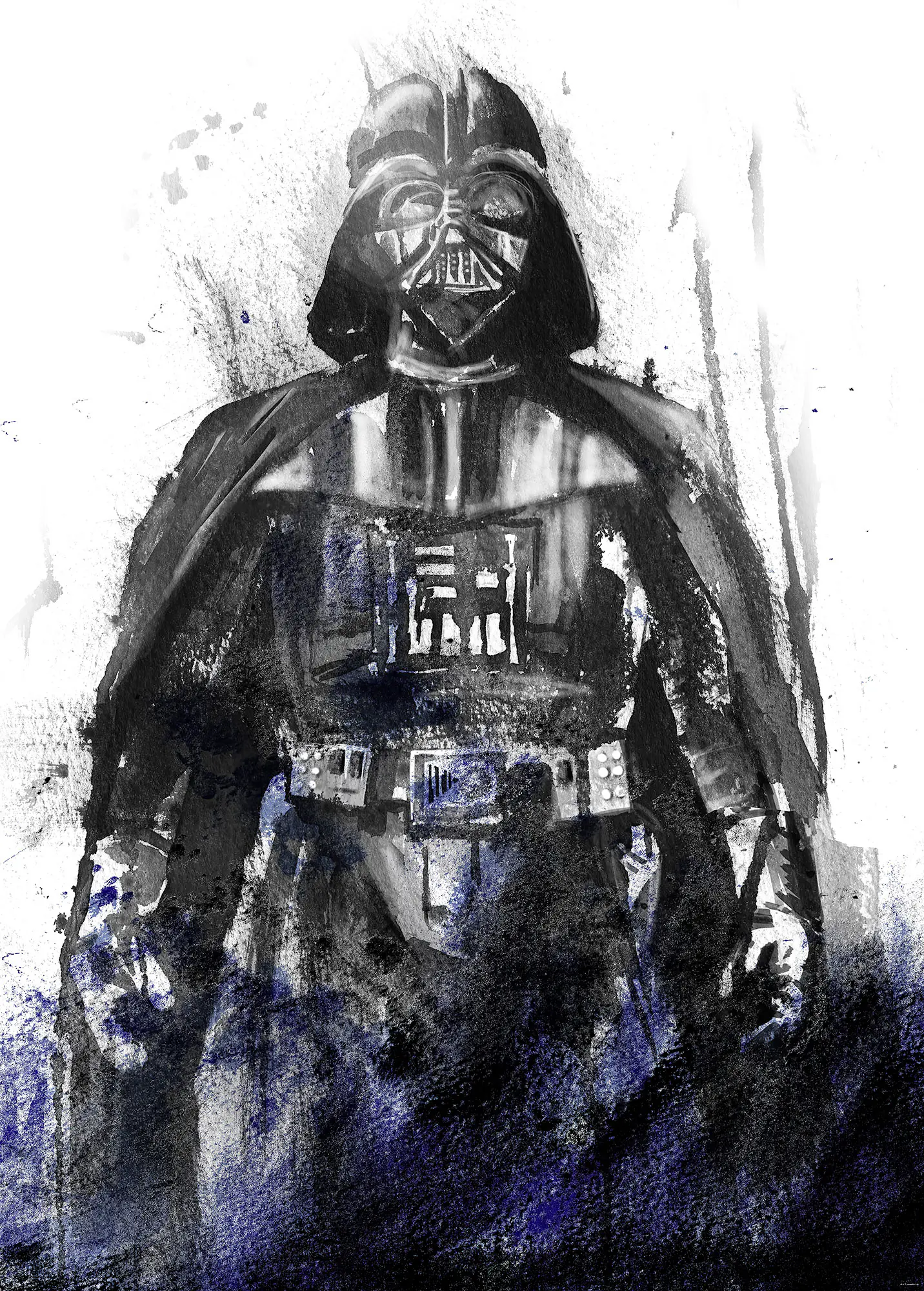 Komar Vlies Fototapete SW Watercolor Vader 200 x 280 cm 