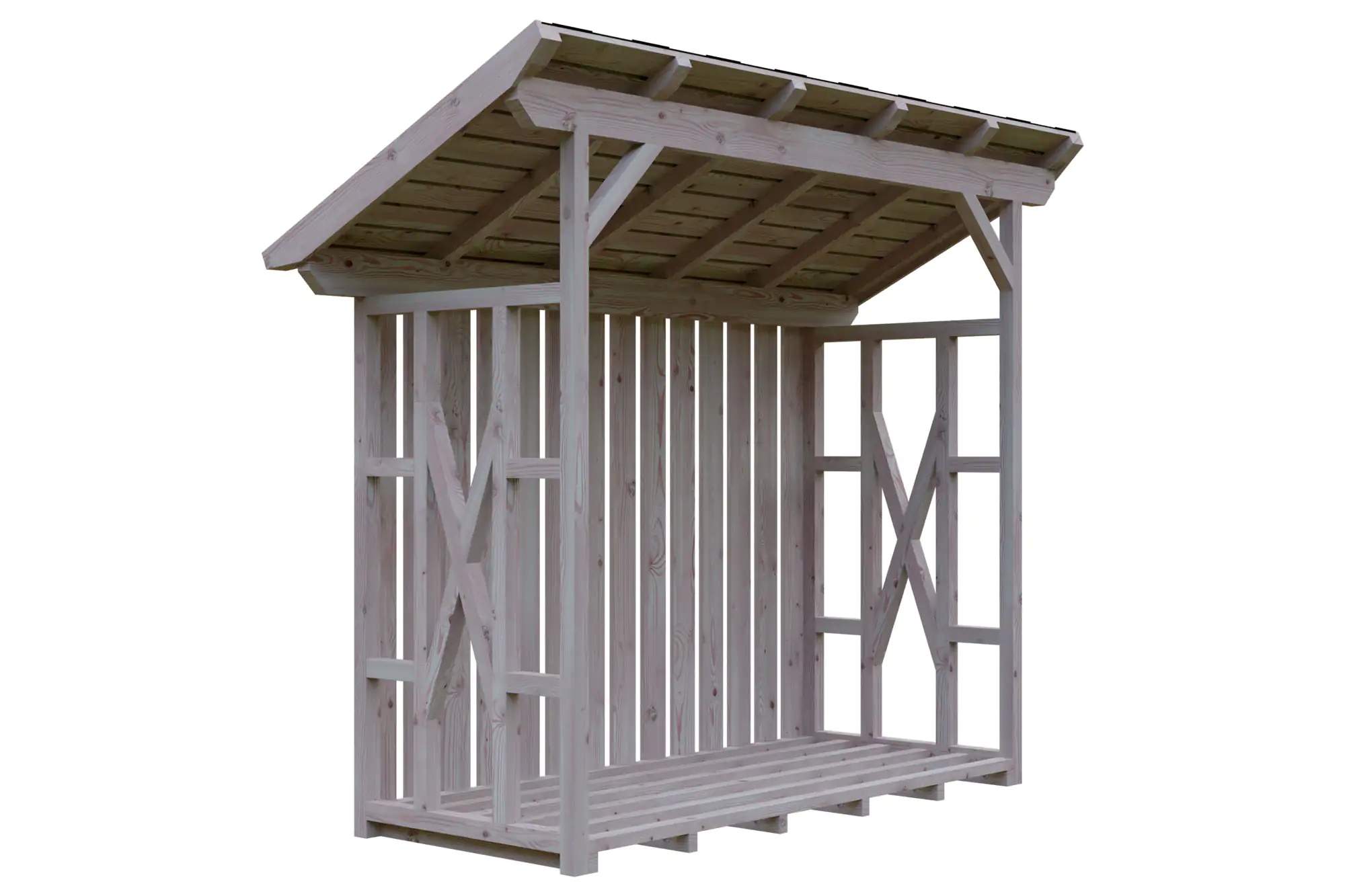 SKAN HOLZ Holzunterstand Lars 2 290 x 128 cm , natur