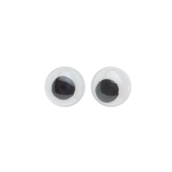 Glorex Wackelaugen rund 16 mm, 10 Stück