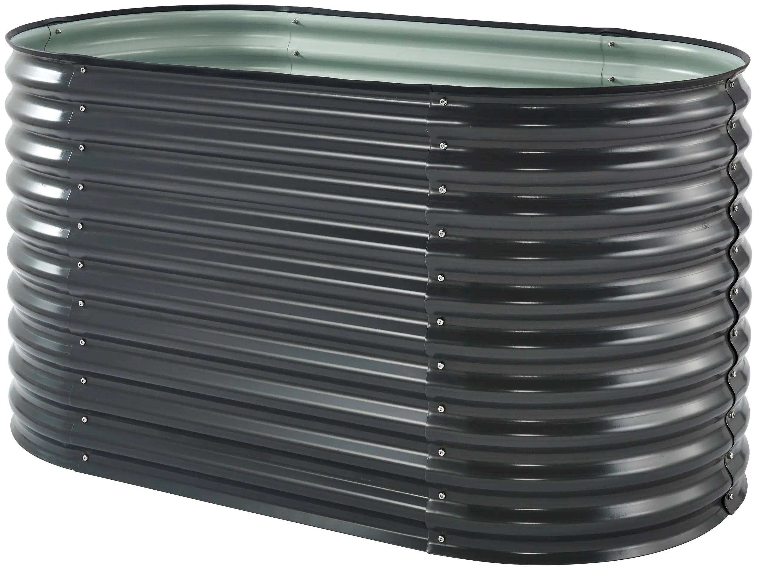 4333692912945 TrendLine Hochbeet Stahl 160 x 80 x 82 cm Ozean