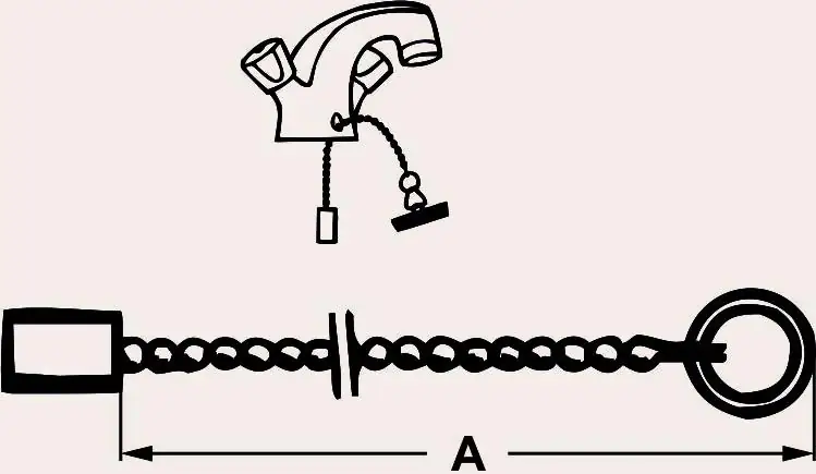 Cornat Ventilkette 40 cm mit Gegengewicht