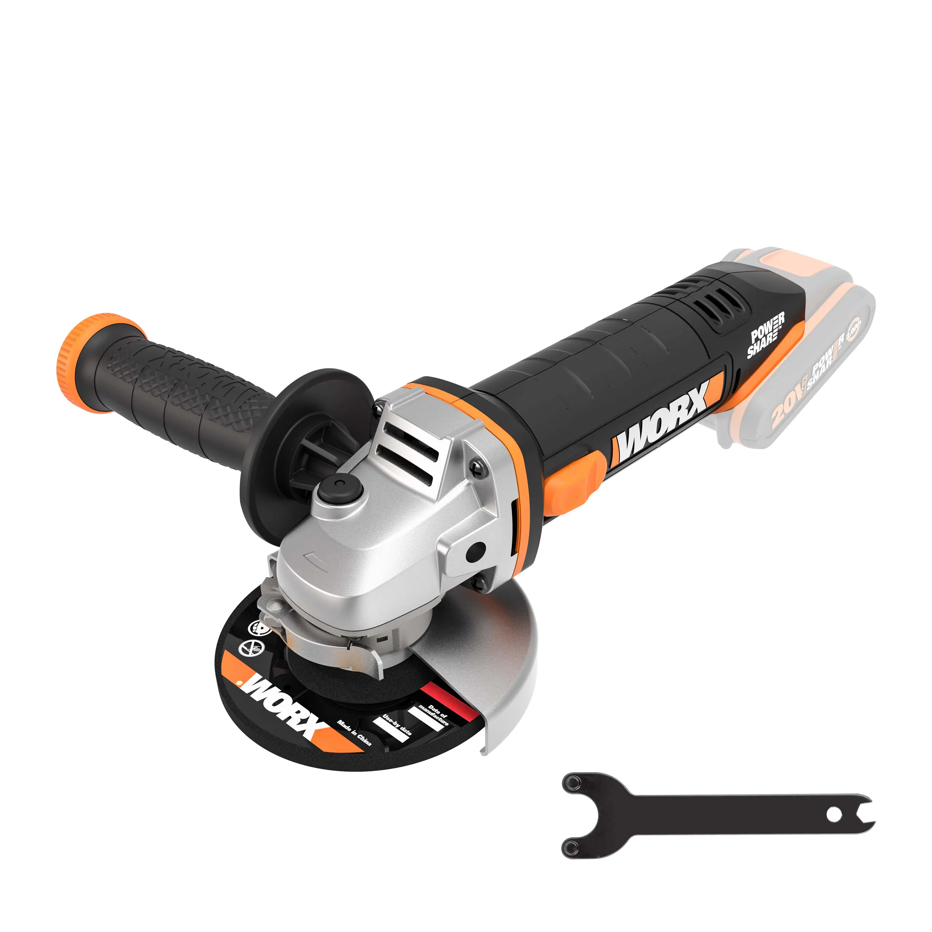 Worx Akku-Winkelschleifer WX800.9 20 V Solo Worx Akku-Winkelschleifer WX800.9 20 V Solo