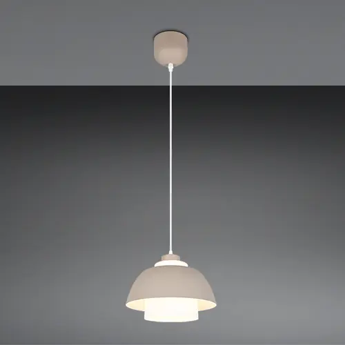 Reality Pendelleuchte Tilos warm beige Hakenmontage E27