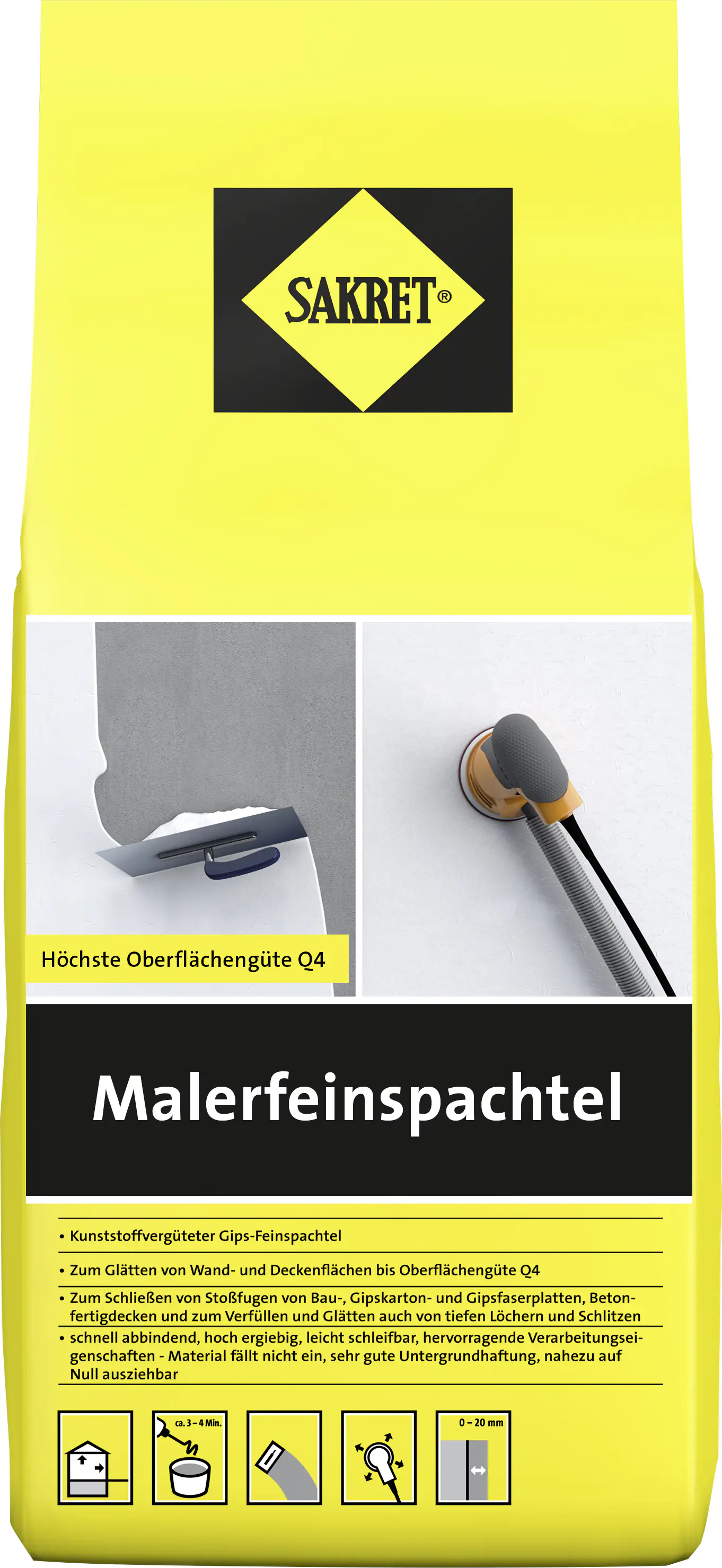 SAKRET Malerfeinspachtel 5 kg SAKRET Malerfeinspachtel 5 kg