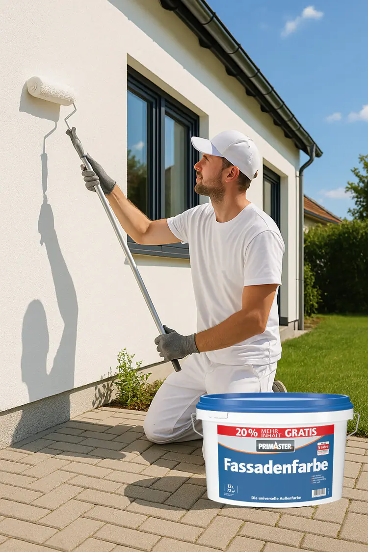 Primaster Fassadenfarbe 12 L weiß matt Primaster Fassadenfarbe 12 L weiß matt