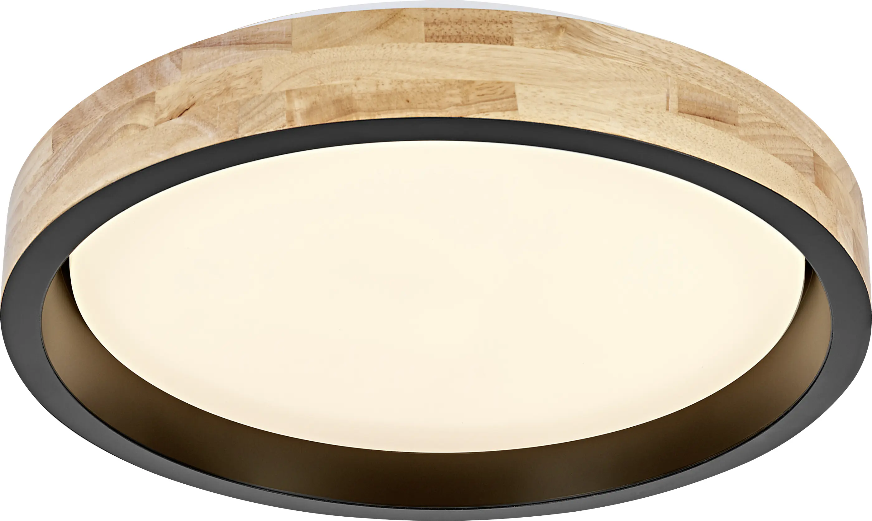 Osram LED-Deckenleuchte Orbis Mariano Ø 41 cm 24 W Holzdekor schwarz dimmbar
