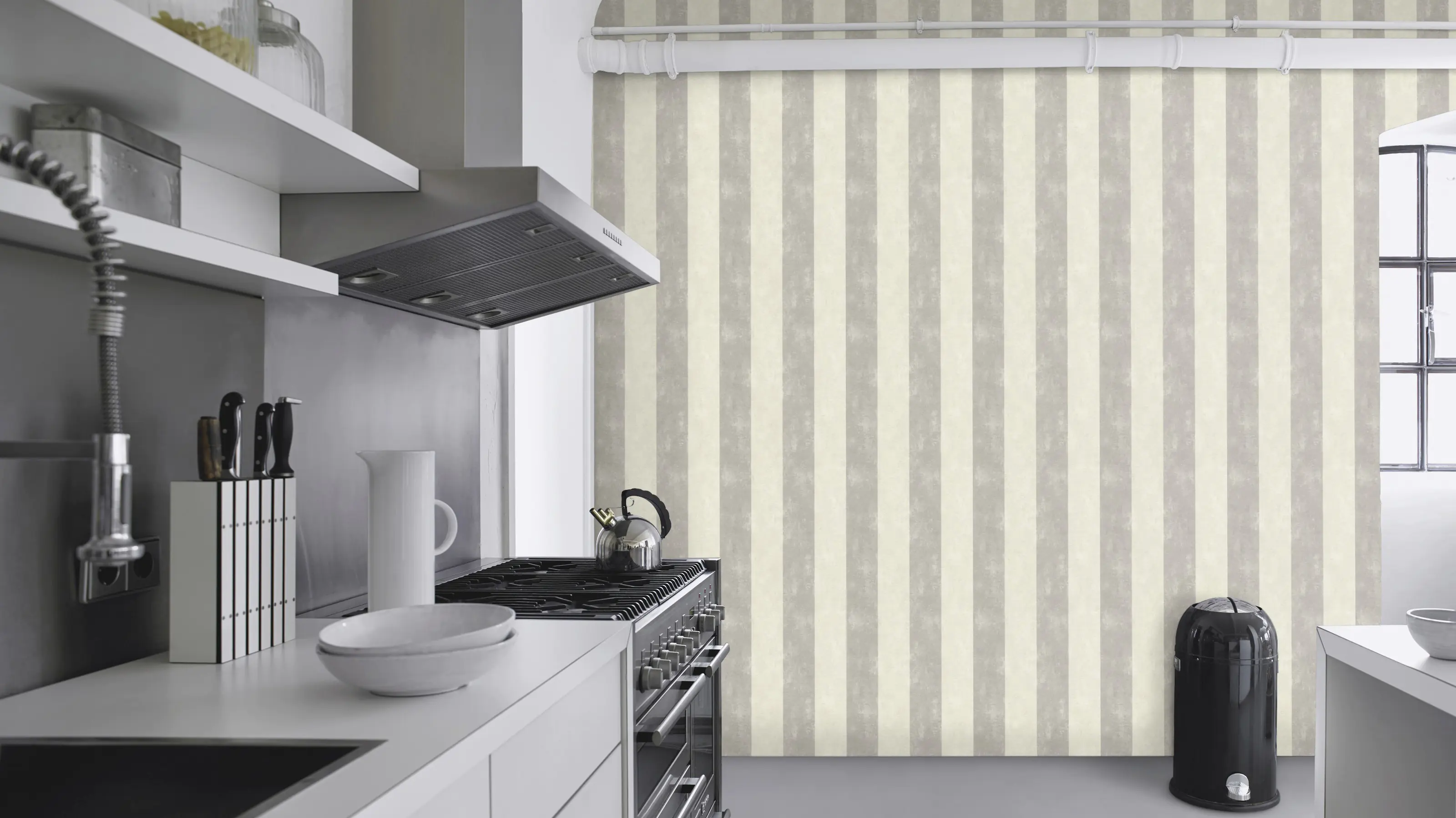 Rasch Rauhfaser-Vliestapete Lucera 1 creme-grau 10,05 x 0,53 m