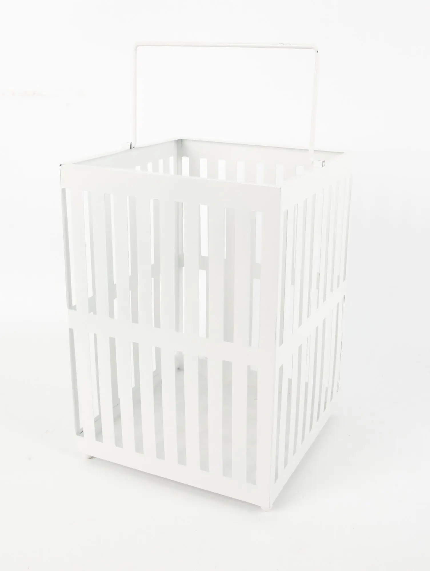 TrendLine Deko-Laterne Metall 26 x 18 cm weiß