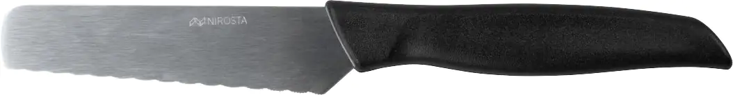 Fackelmann Brötchenmesser 20cm schwarz